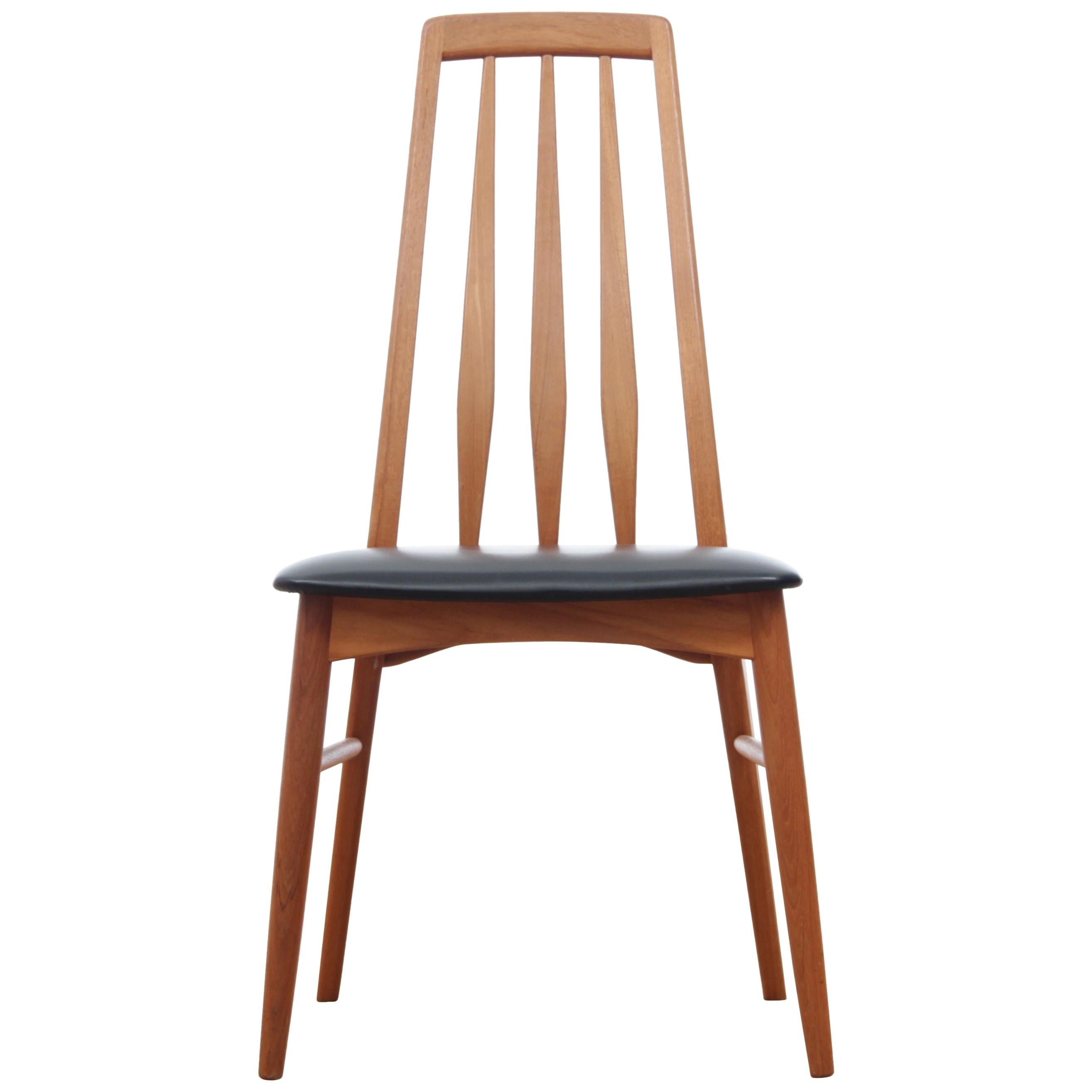 Mid-Century Modern Danish Set of 4 Chairs in Teak Model Eva by Niels Kofoed