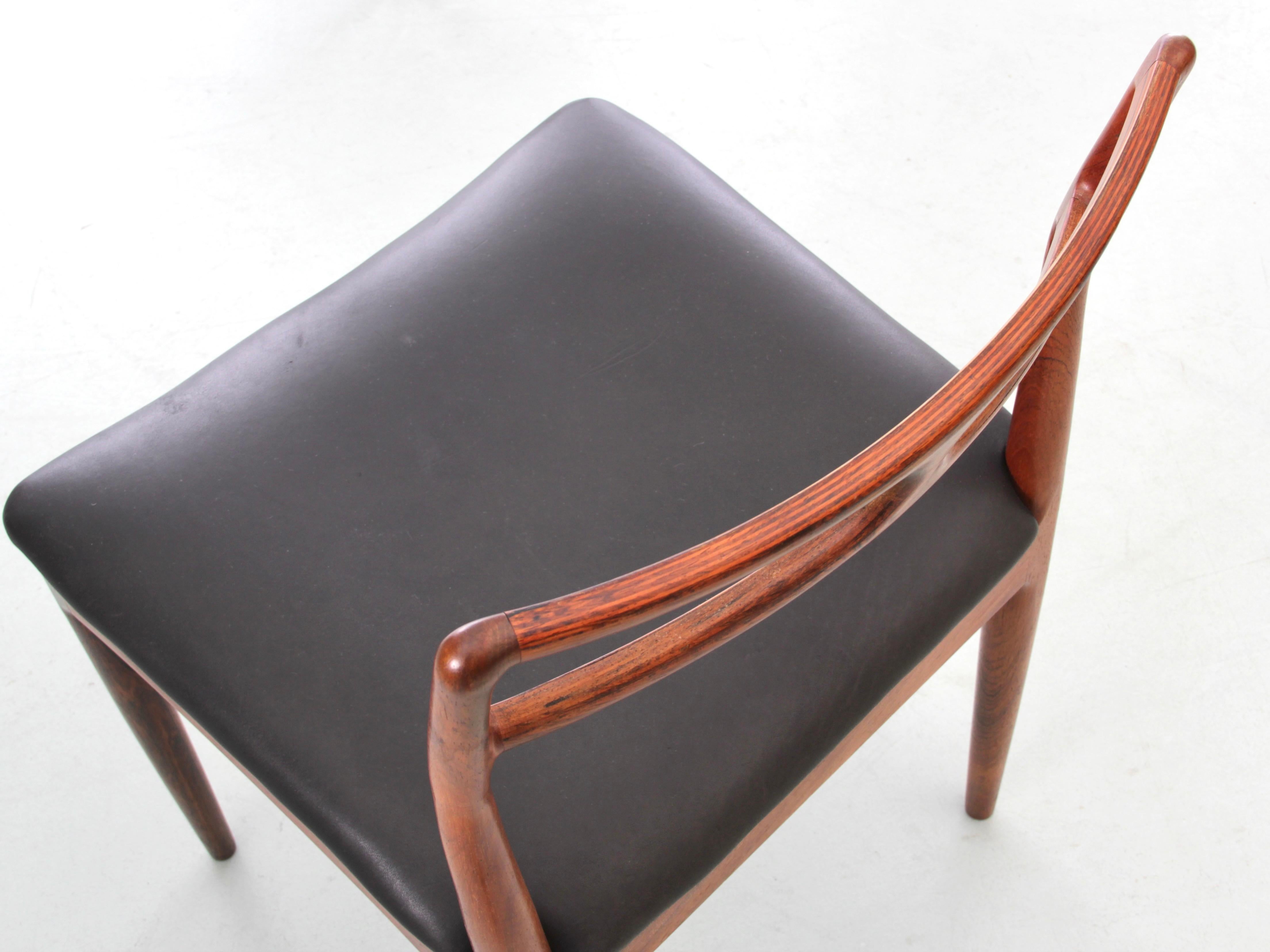 Ensemble de 6 chaises de salle à manger danoises en bois de rose, de style moderne du milieu du siècle dernier, par Andersen en vente 5