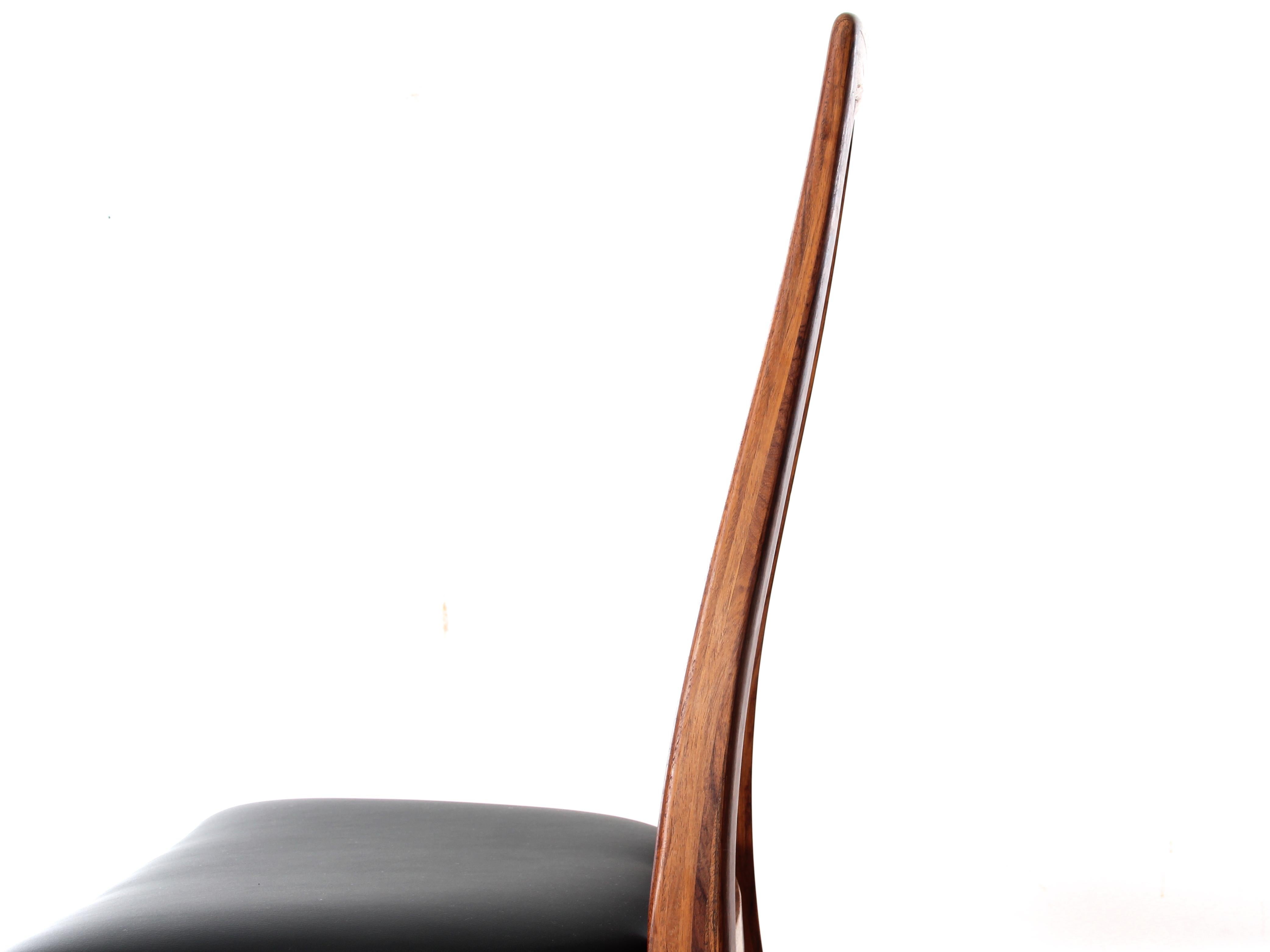 Mid-Century Modern Danish Set of 8 Chairs in Rosewood Model Eva by Niels Kof 10
