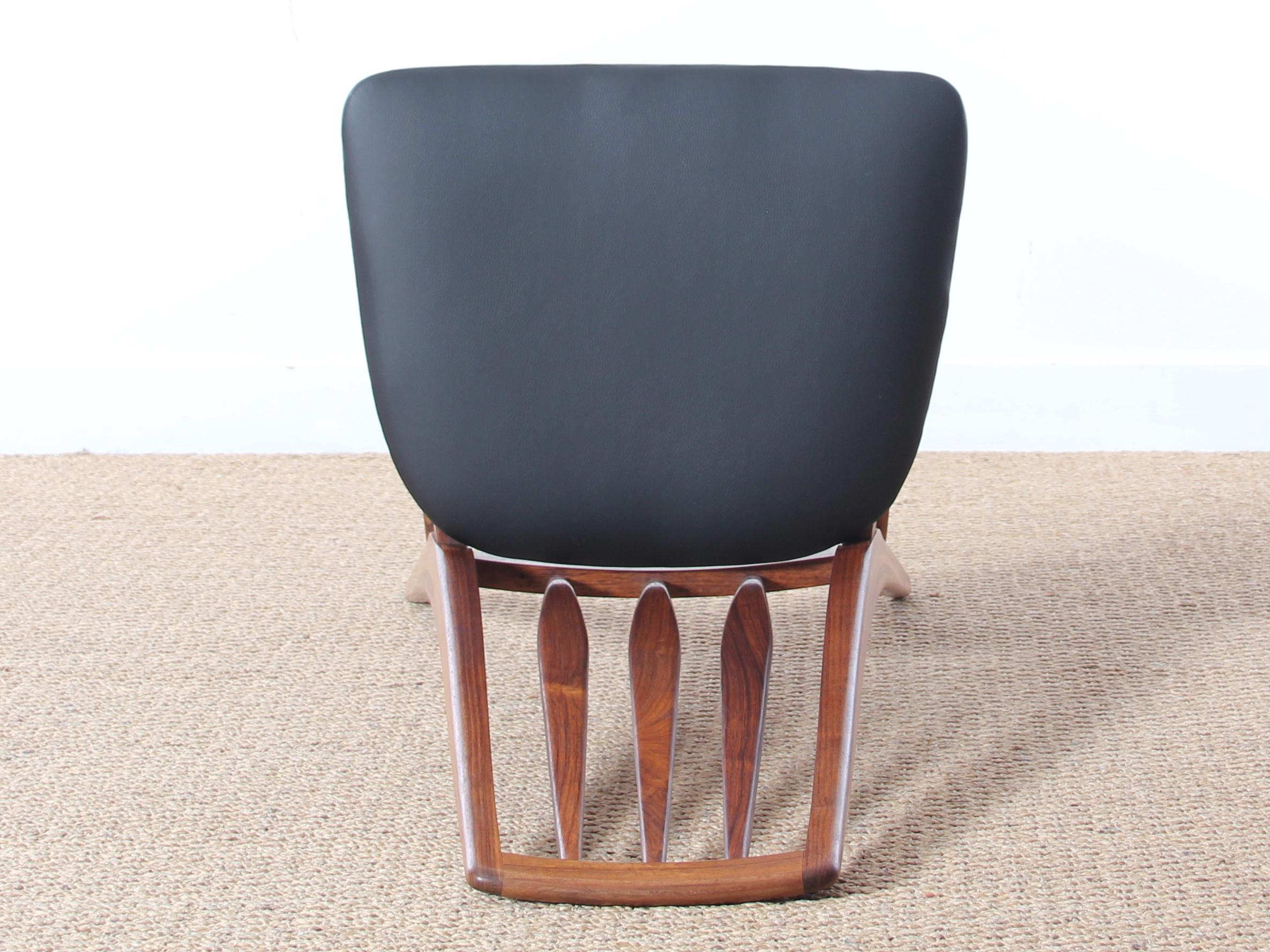 Mid-Century Modern Danish Set of 8 Chairs in Rosewood Model Eva by Niels Kof 4