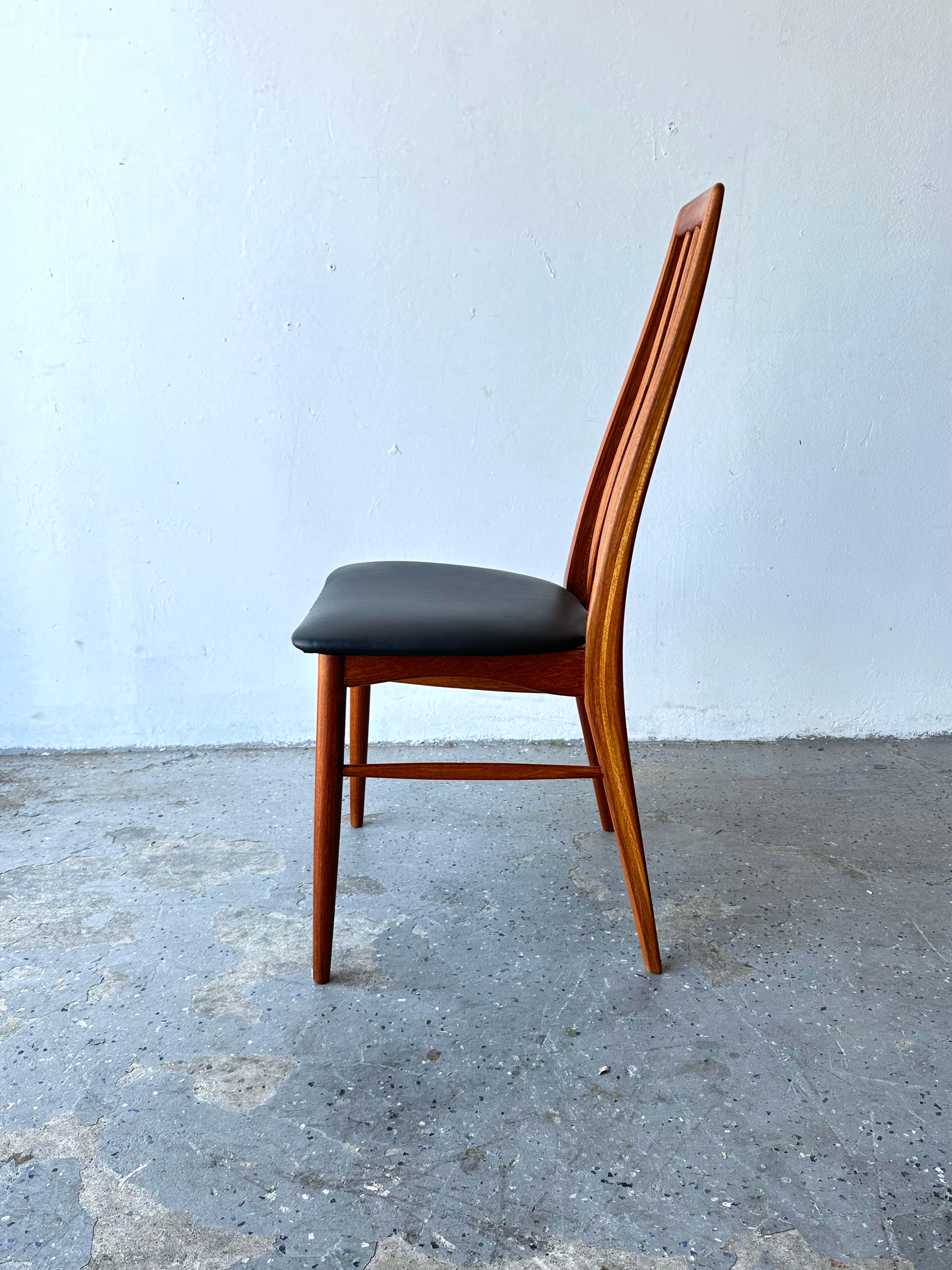 Mid-20th Century Mid-Century Modern Danish Set of 8 Chairs in Teak Model Eva by Niels Kofoed