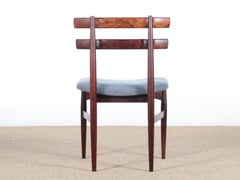 Mid-Century Modern Danish Set of Six Chairs in Rosewood by Poul Hundevad