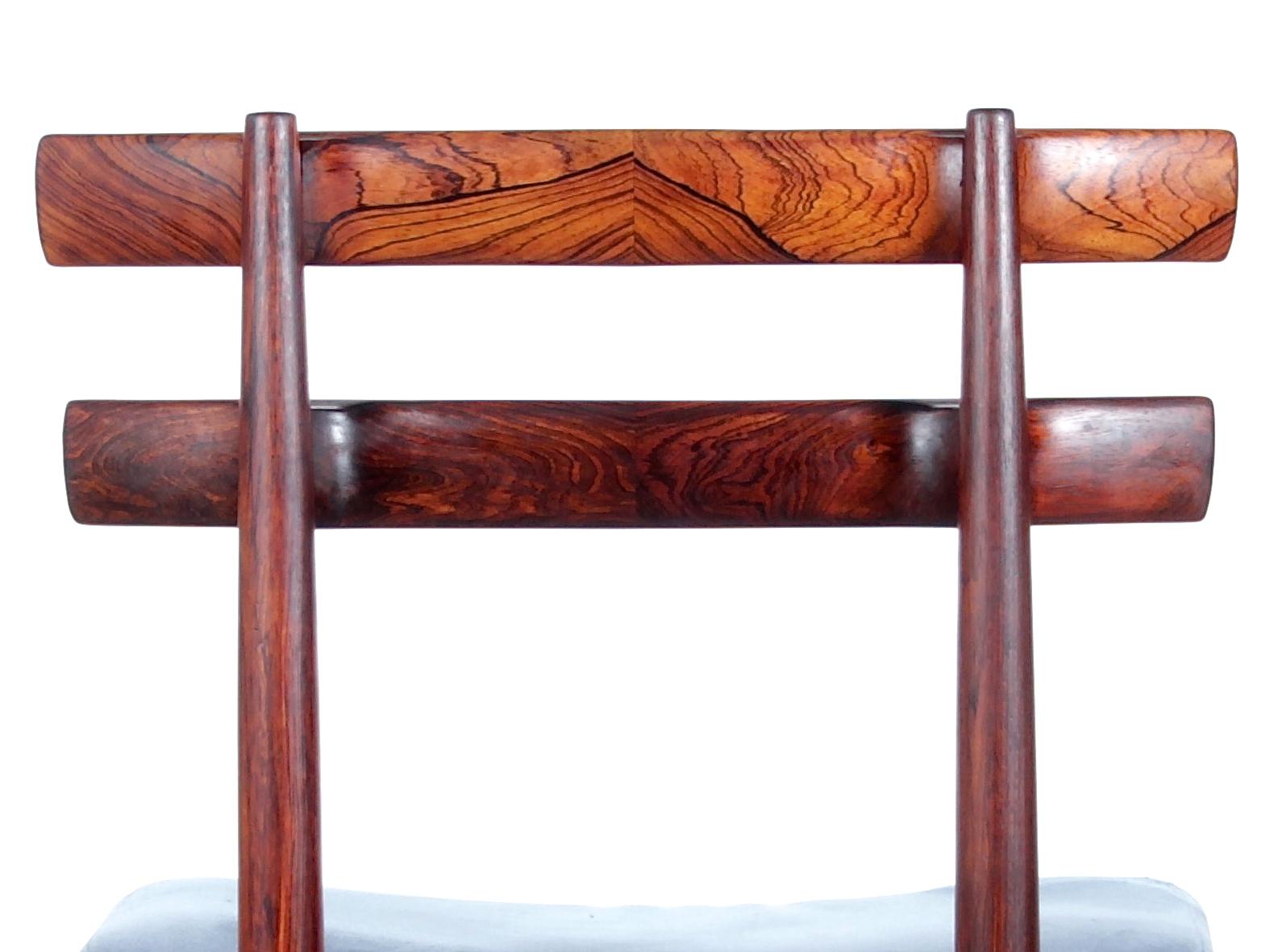 Scandinavian Mid-Century Modern Danish Set of Six Chairs in Rosewood by Poul Hundevad For Sale