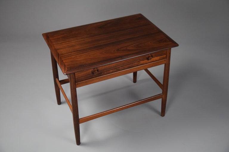 Used Knitting Table Mid-Century Modern Danish Side / Knitting Table For Sale at 1stDibs