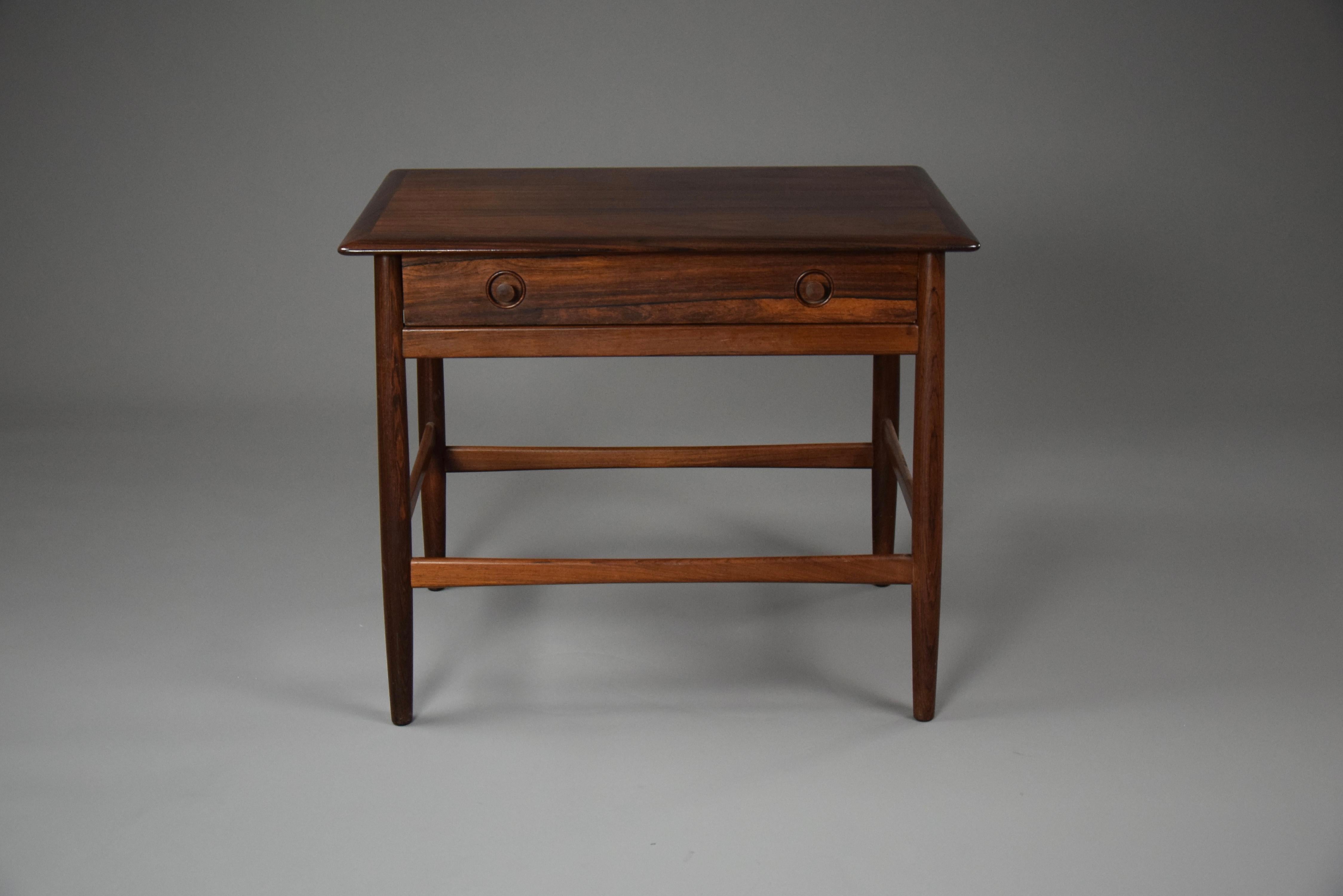 Mid-Century Modern Danish Side / Knitting Table For Sale 1