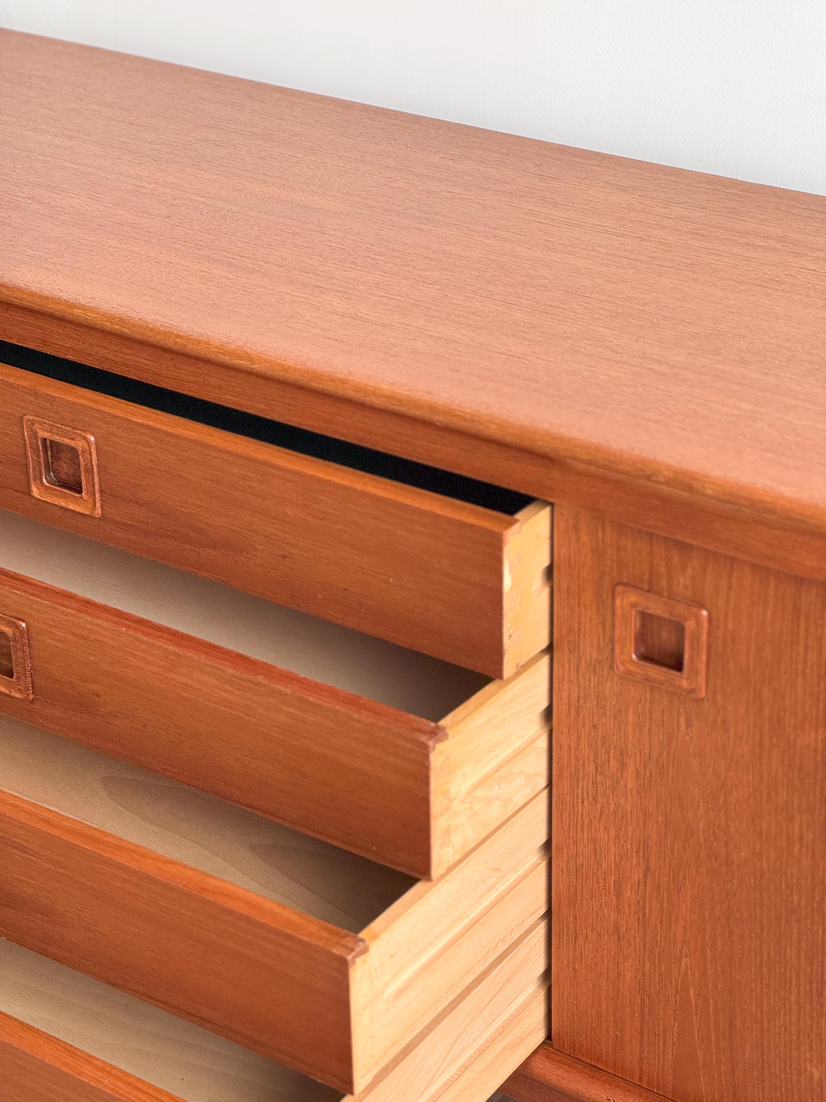 Mid-Century Modern Danish Sideboard in Teak by H.W. Klein, Bramin, Denmark, 1960 For Sale 11