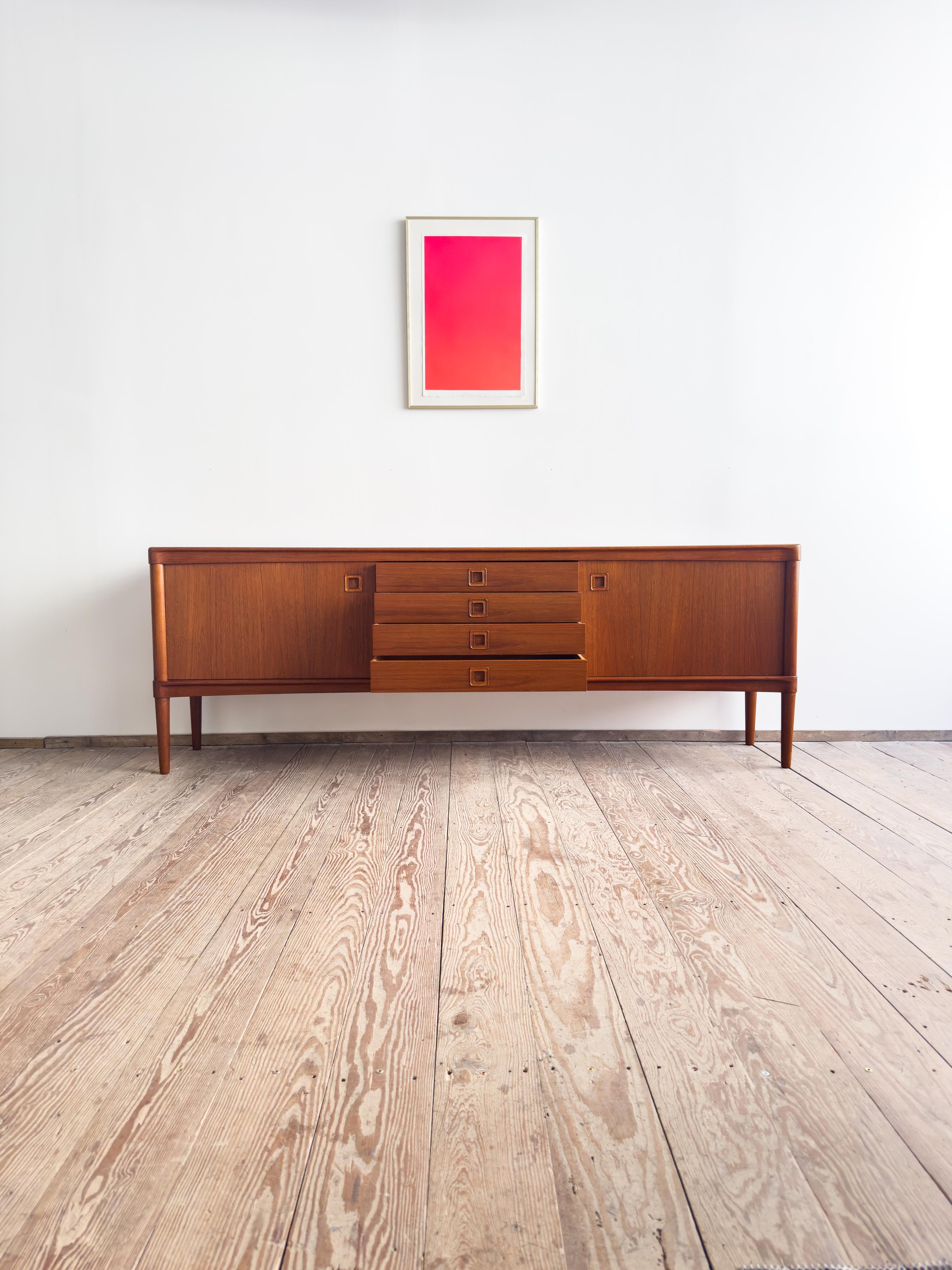 Mid-20th Century Mid-Century Modern Danish Sideboard in Teak by H.W. Klein, Bramin, Denmark, 1960 For Sale