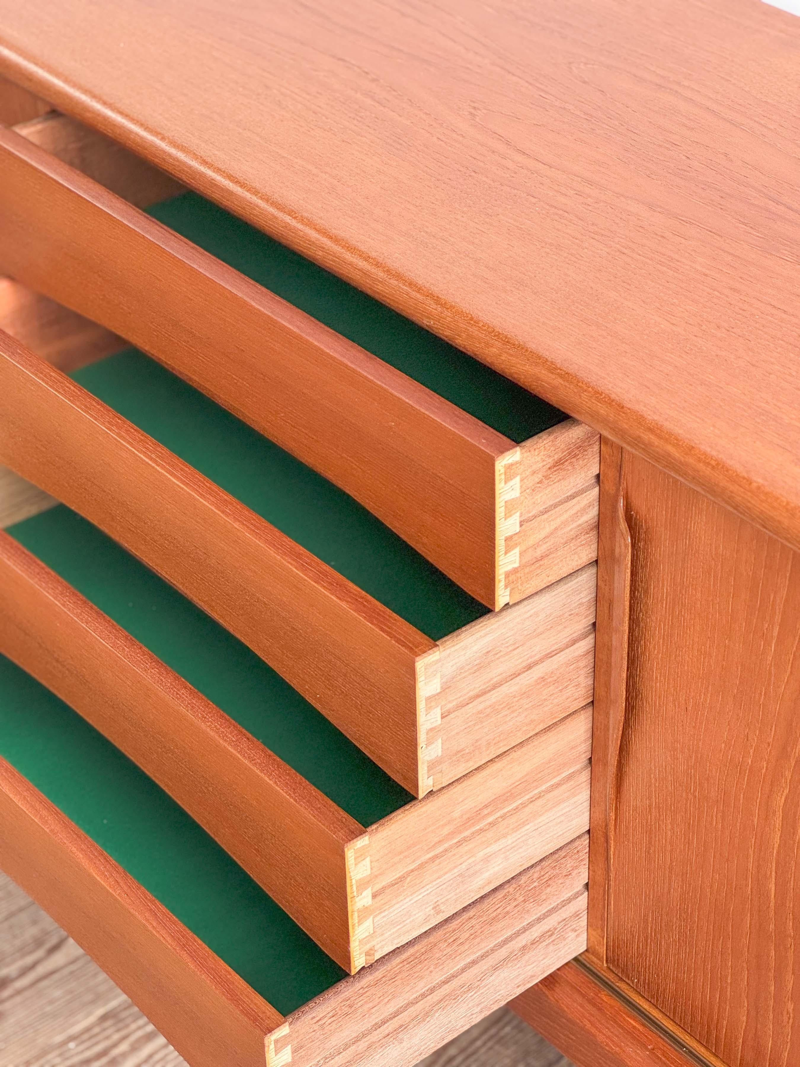 Mid-Century Modern Danish Sideboard in Teak from Axel Christensen Odder For Sale 9