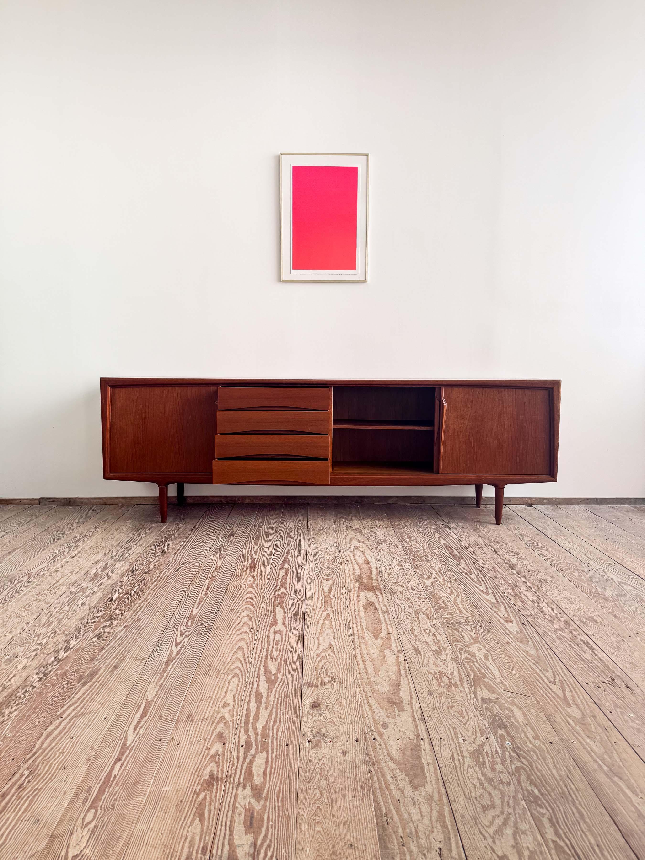 Mid-20th Century Mid-Century Modern Danish Sideboard in Teak from Axel Christensen Odder For Sale