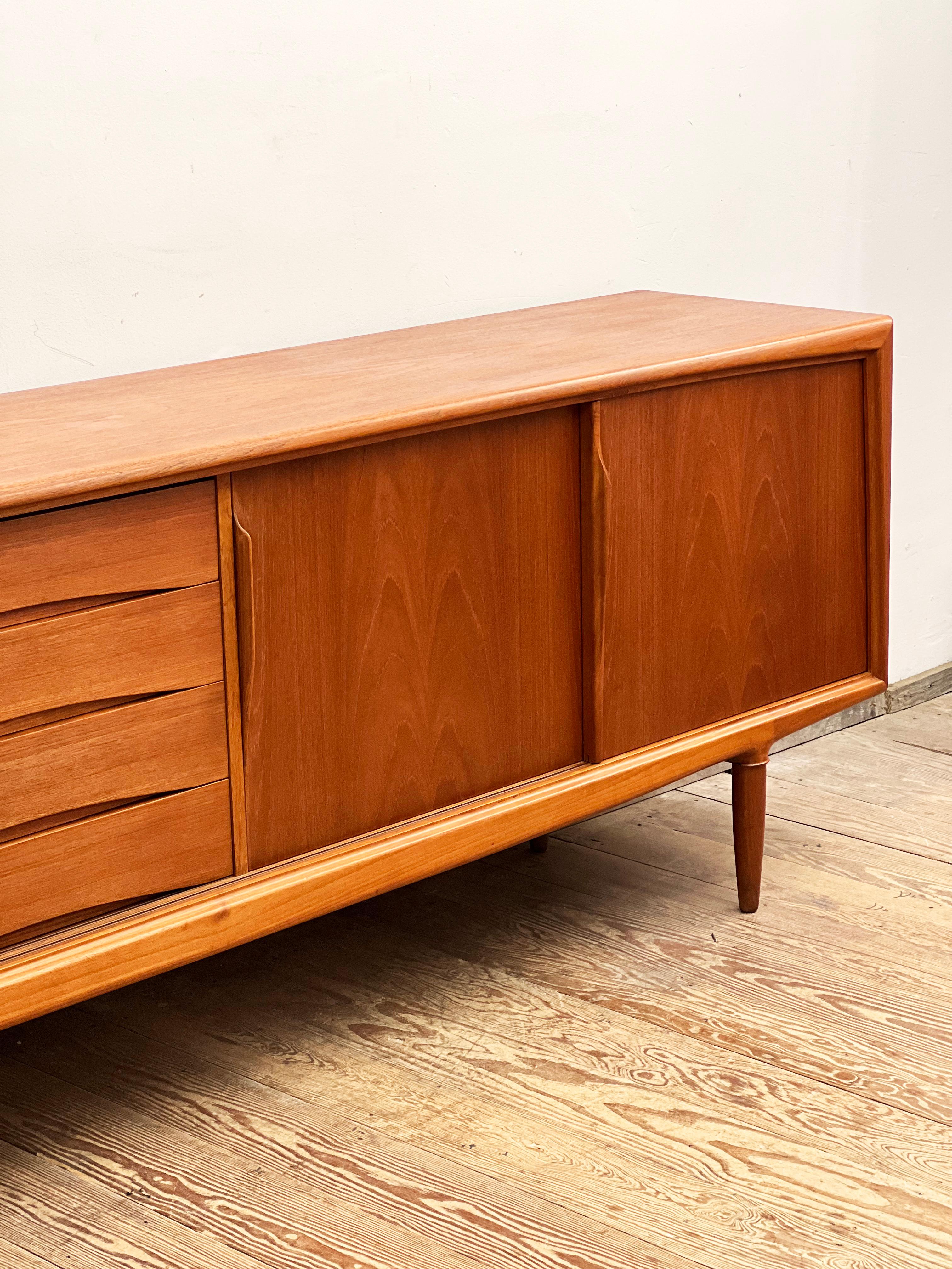 Mid-Century Modern Danish Sideboard in Teak from Axel Christensen Odder  For Sale 2