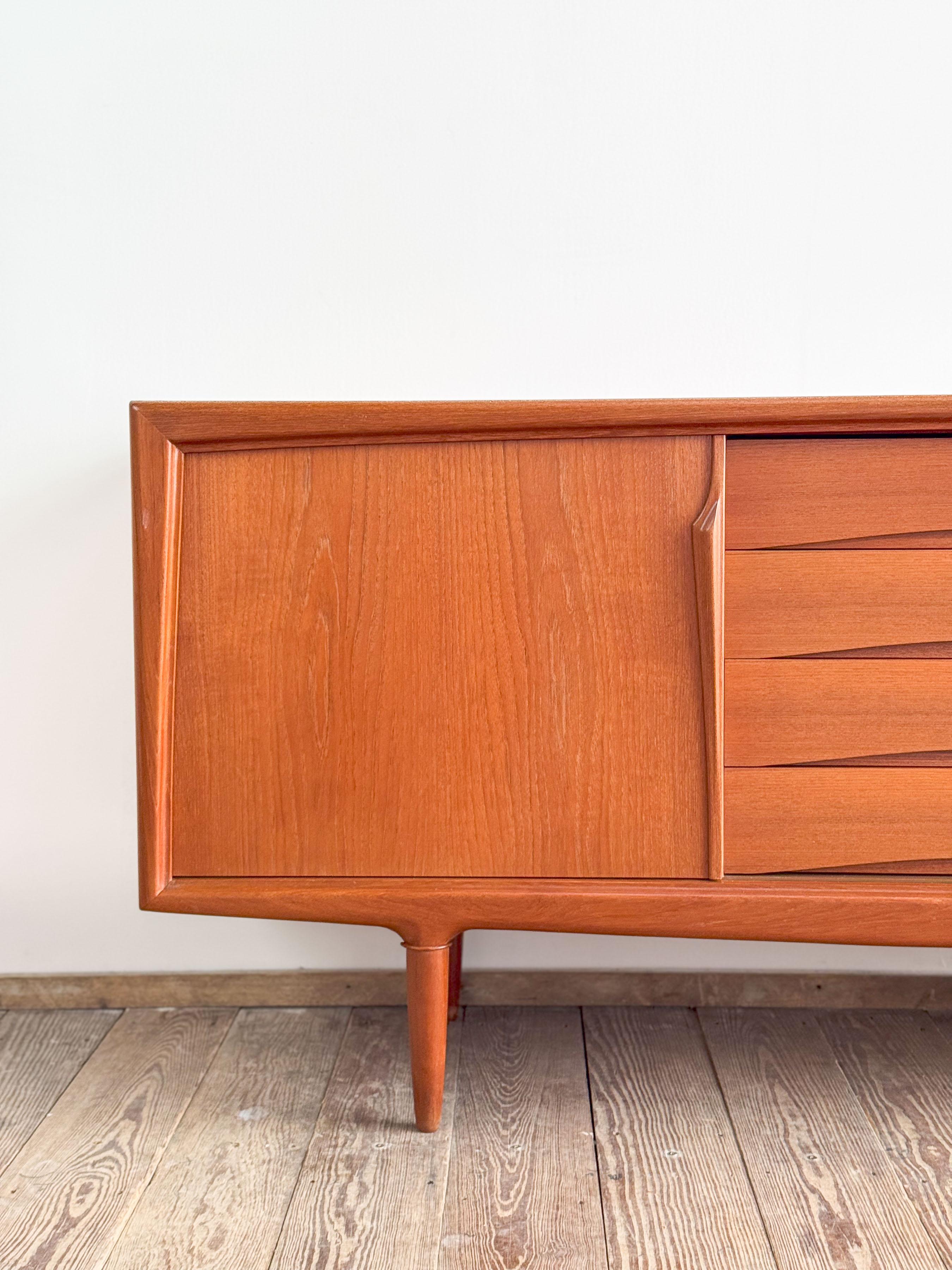 Mid-Century Modern Danish Sideboard in Teak from Axel Christensen Odder For Sale 2