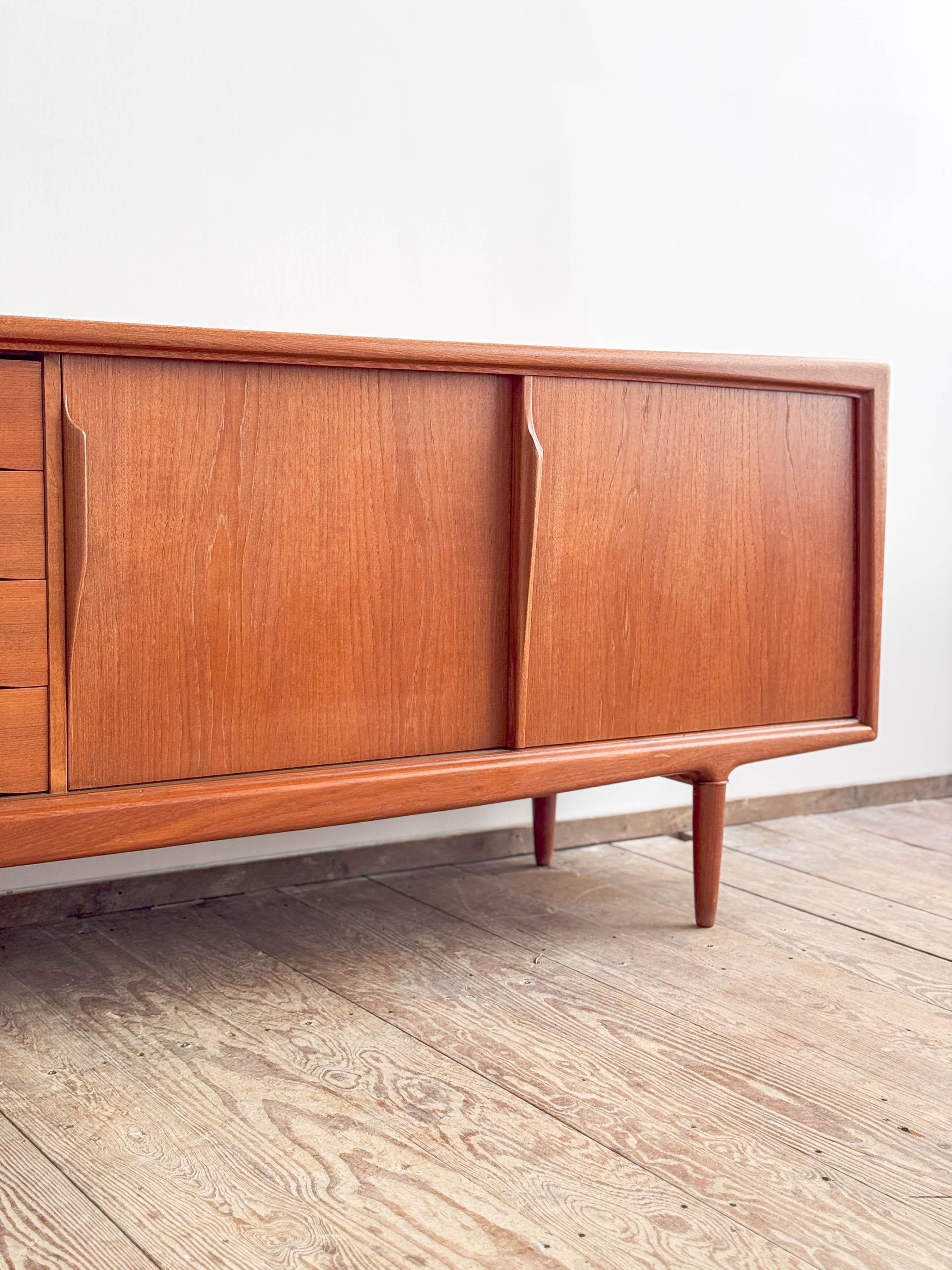 Mid-Century Modern Danish Sideboard in Teak from Axel Christensen Odder For Sale 3