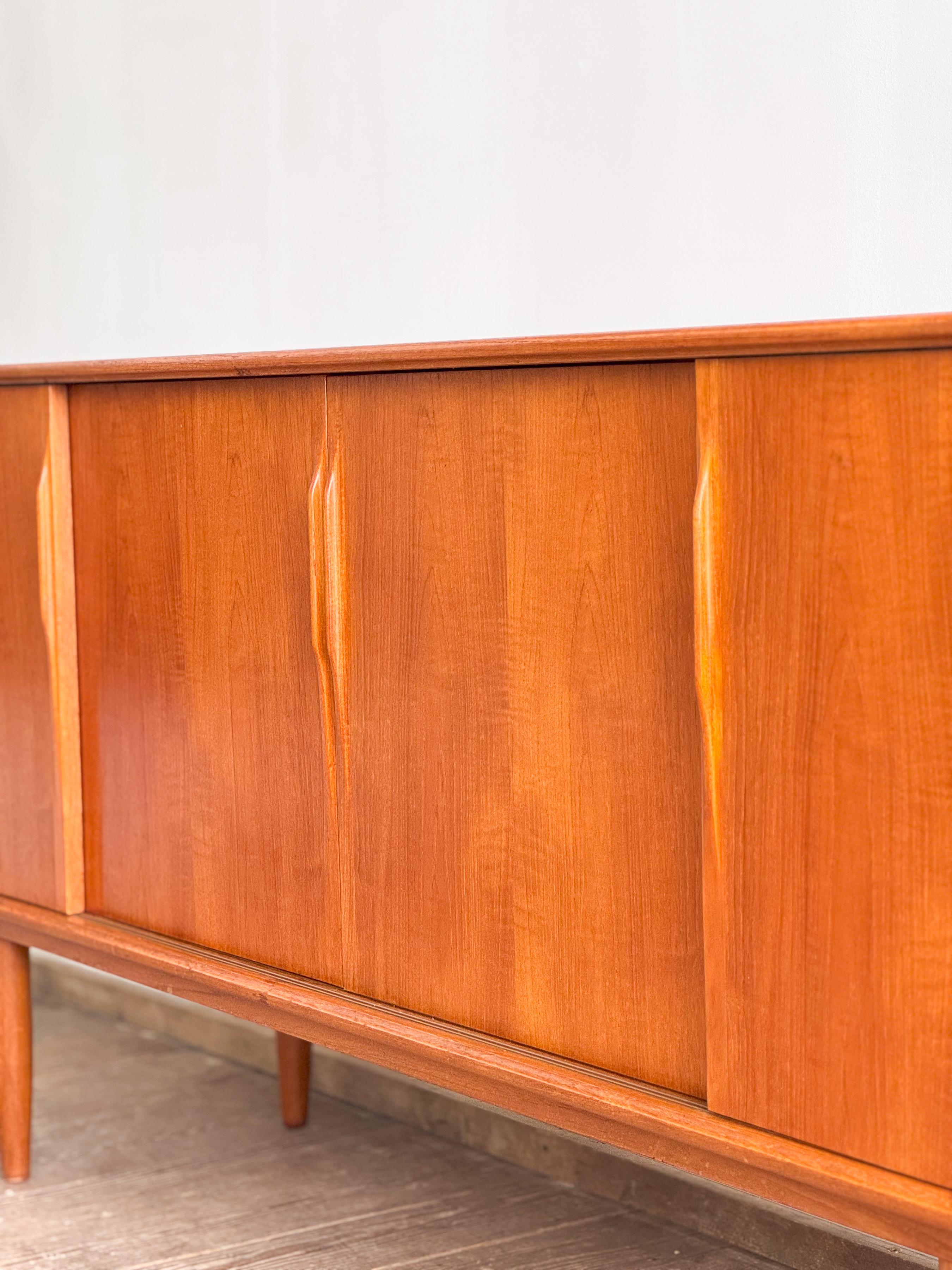 Mid-Century Modern Danish Sideboard or Cabinet in Teak by Axel Christensen Odder For Sale 6
