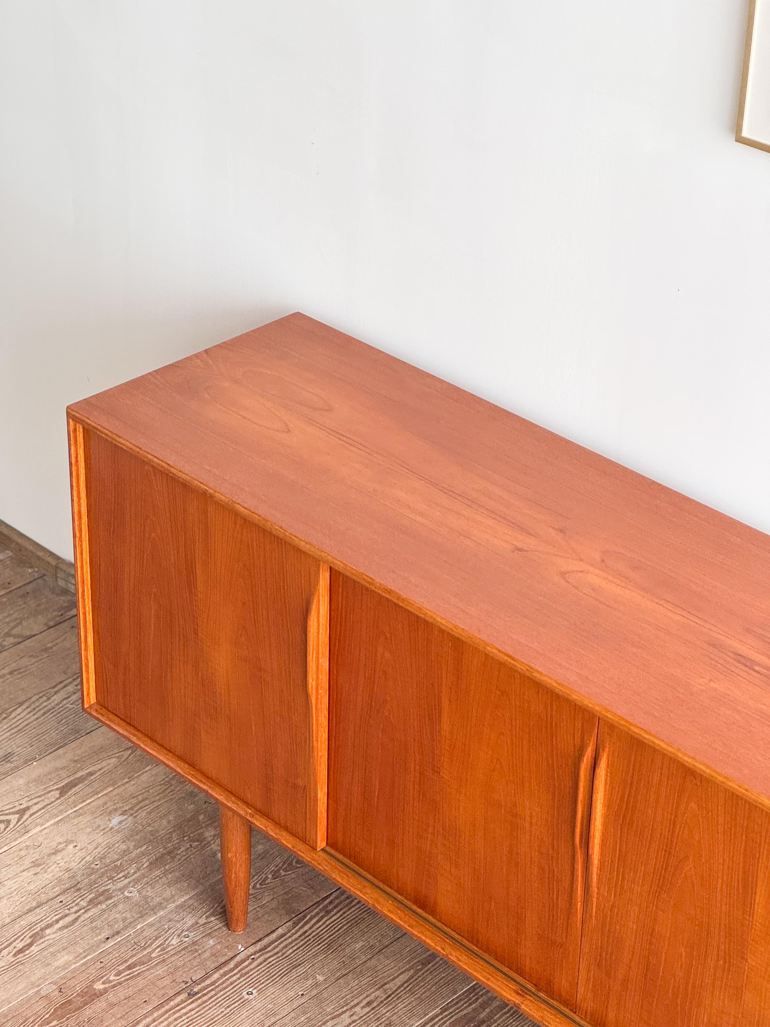 Mid-Century Modern Danish Sideboard or Cabinet in Teak by Axel Christensen Odder For Sale 7