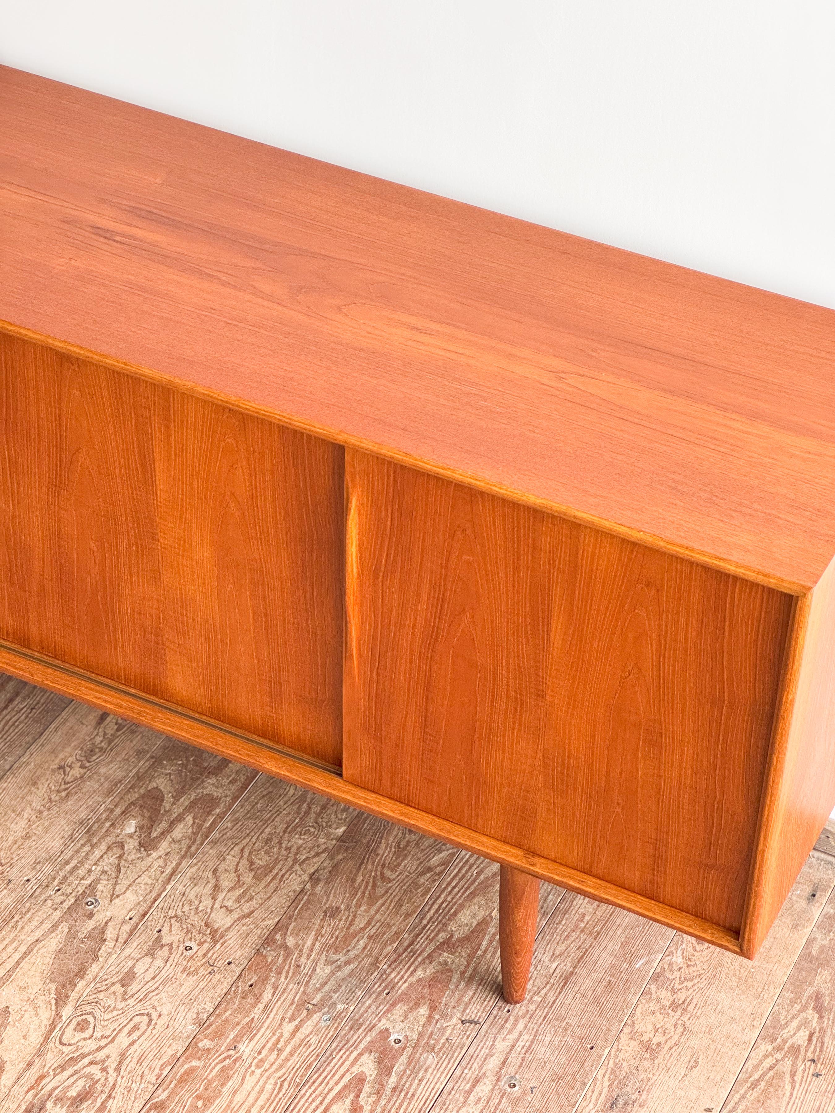 Mid-Century Modern Danish Sideboard or Cabinet in Teak by Axel Christensen Odder For Sale 8