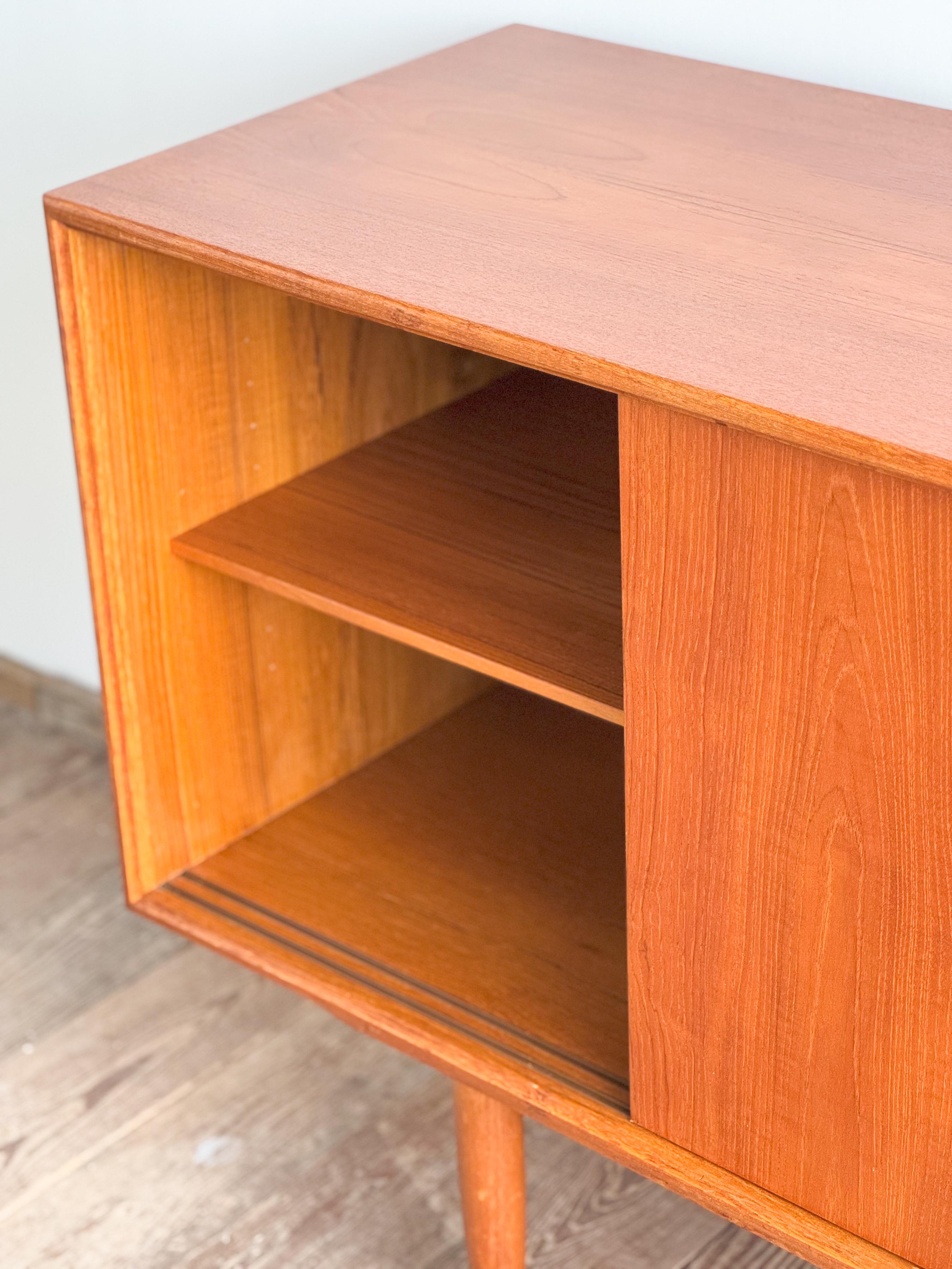 Mid-Century Modern Danish Sideboard or Cabinet in Teak by Axel Christensen Odder For Sale 9