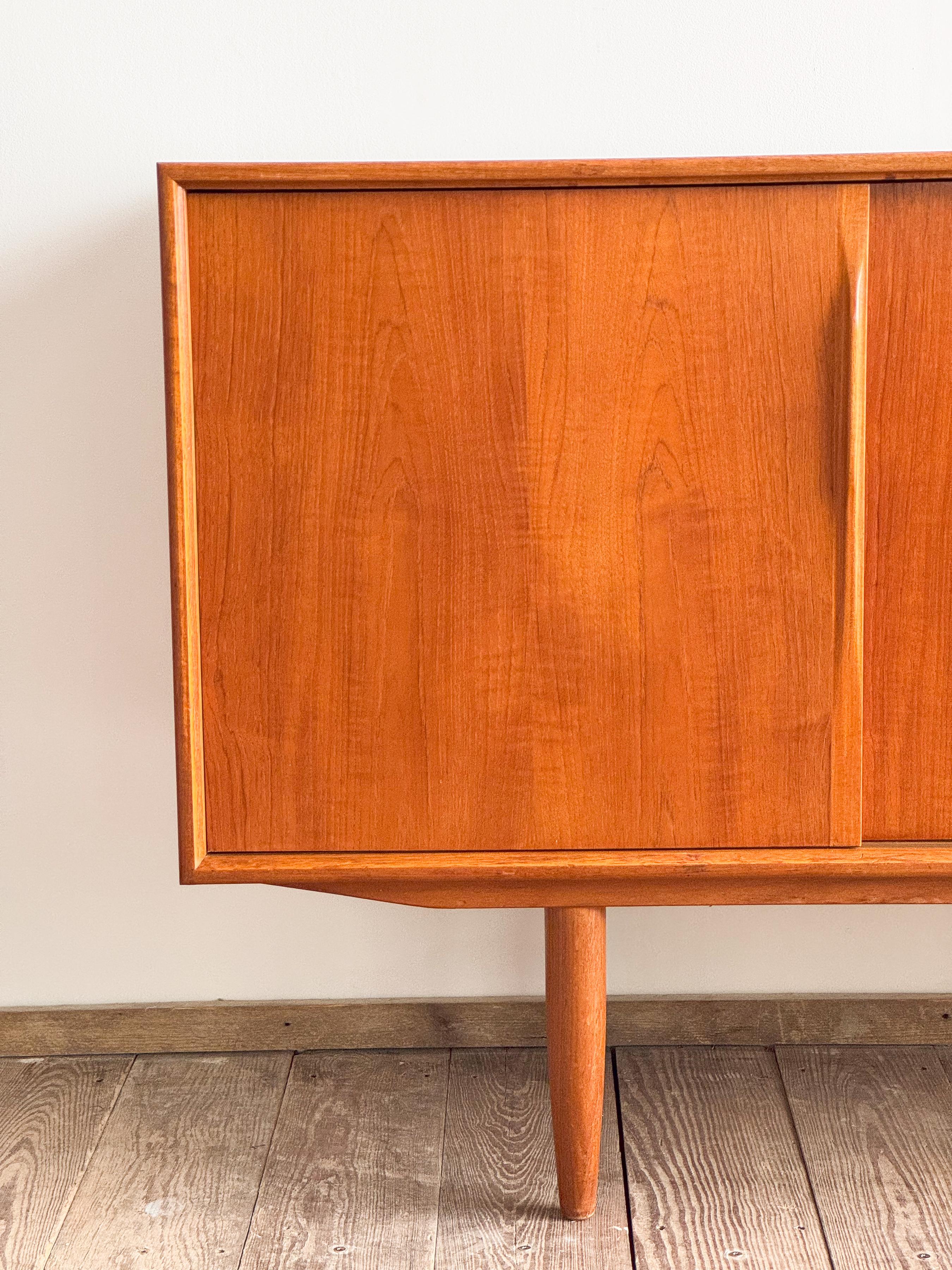 Mid-Century Modern Danish Sideboard or Cabinet in Teak by Axel Christensen Odder For Sale 2