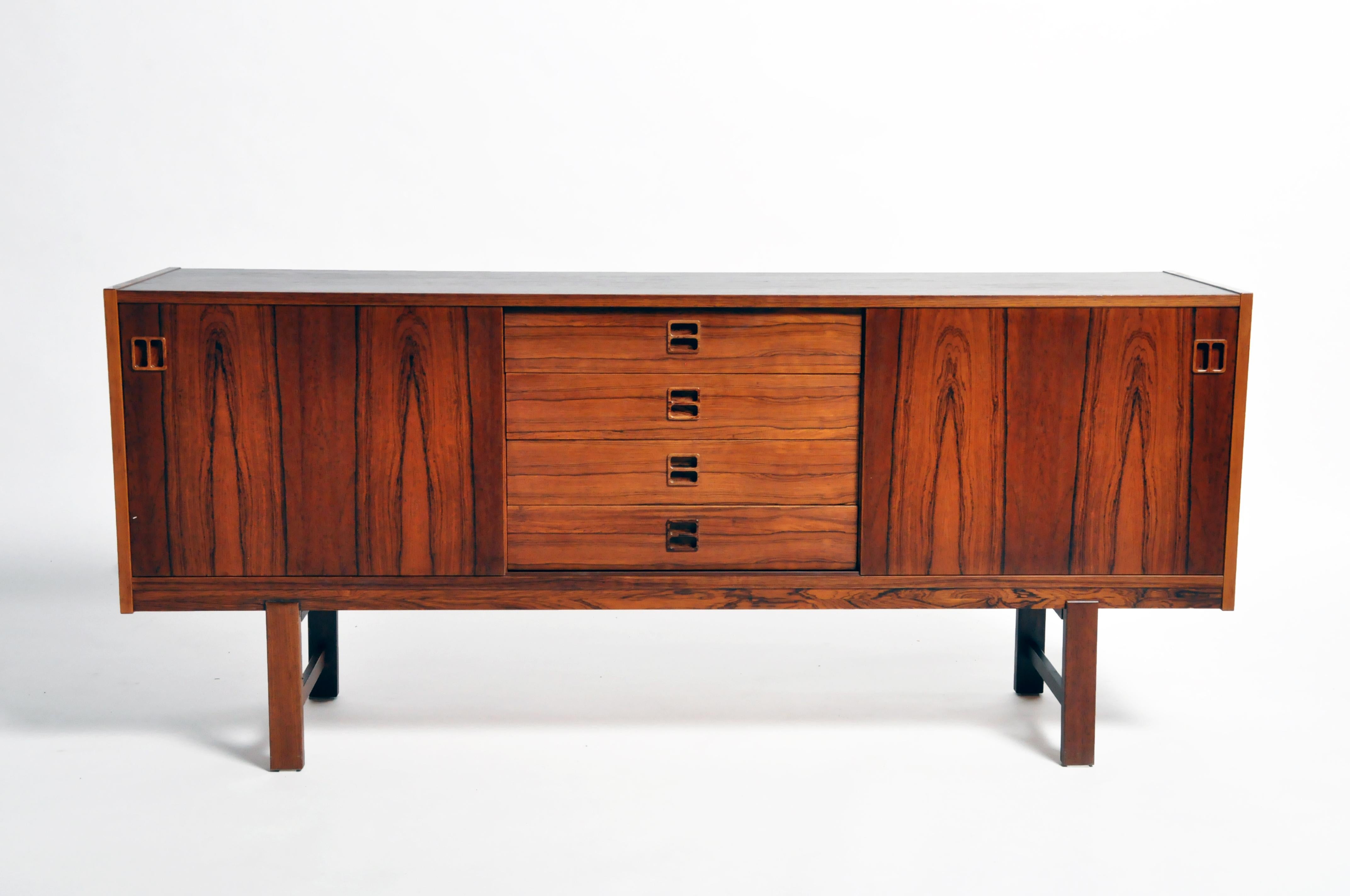 20th Century Mid-Century Modern Danish Sideboard with 4 Drawers