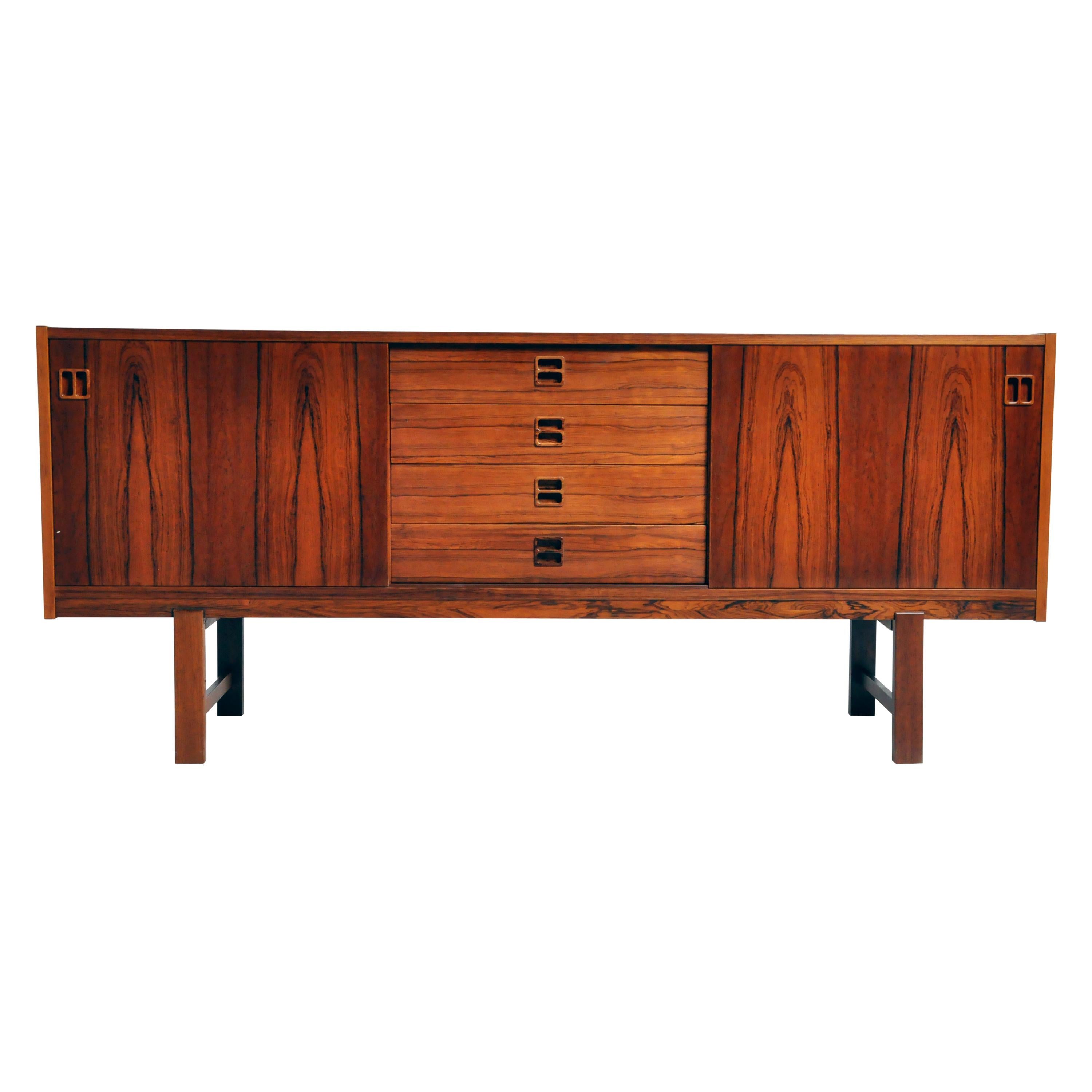 Mid-Century Modern Danish Sideboard with 4 Drawers