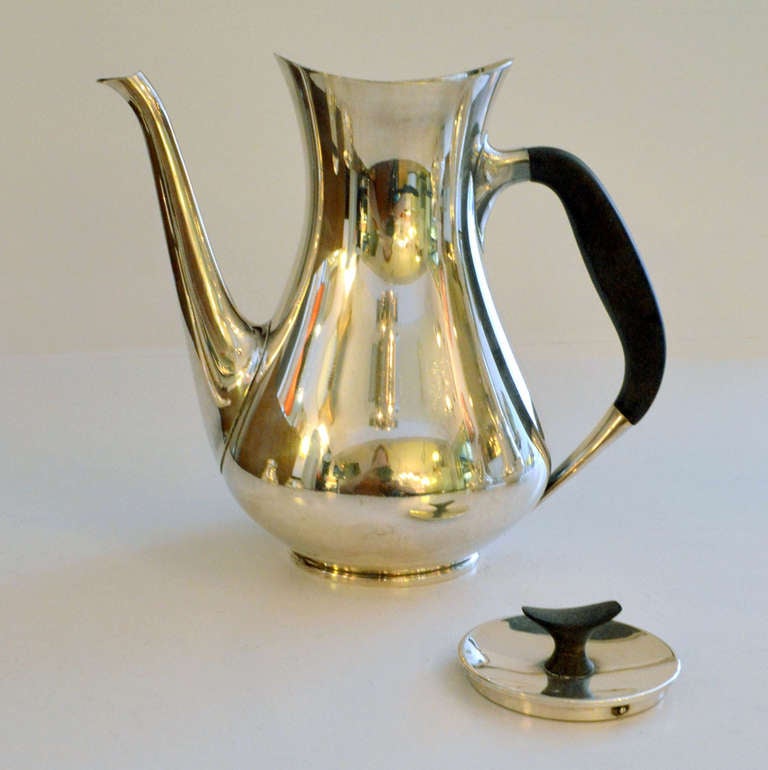 Service à Café/thé Vintage Cohr DENMARK EPNS - 4 Pièces Argentées