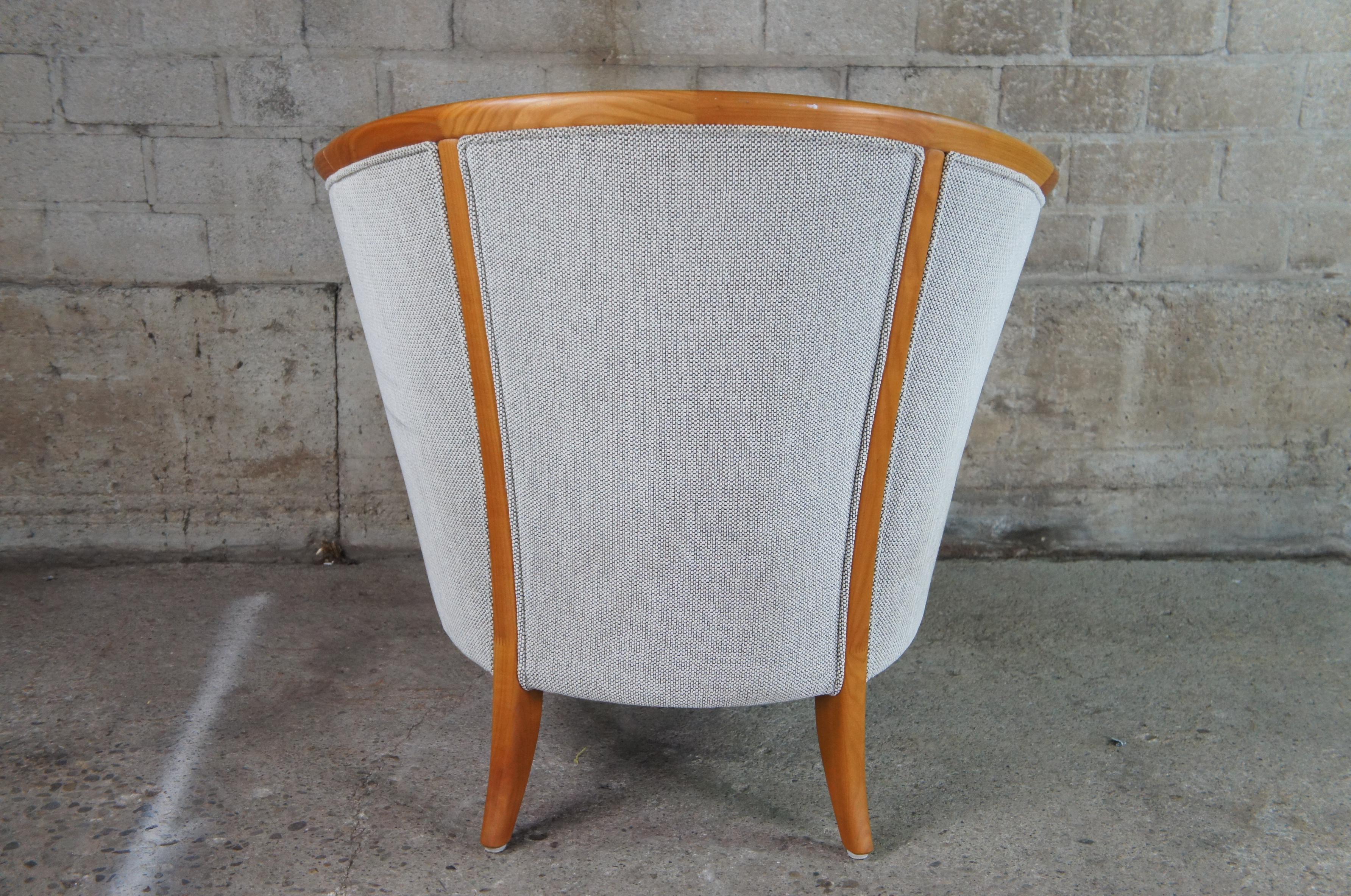 20th Century Mid-Century Modern Danish Skipper Mobler Maple Bentwood Club Library Arm Chair