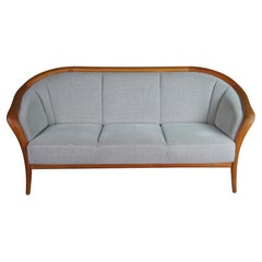 Mid-Century Modern Danish Skipper Mobler Ahorn Bentwood Sofa Couch Love Seat