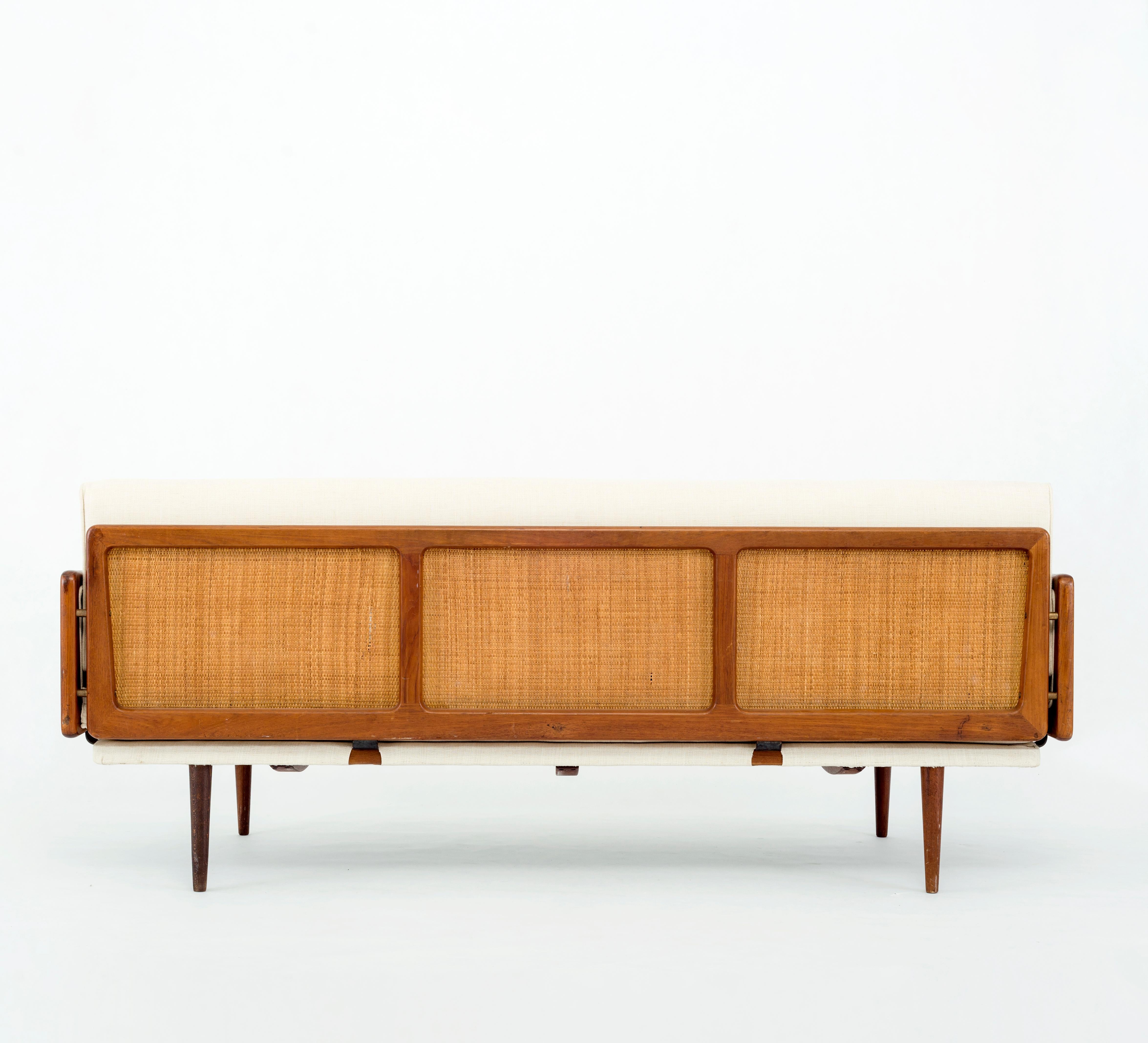 Cane Mid-Century Modern Danish Sofa by Peter Hvidt & Orla Molgaard Nielsen