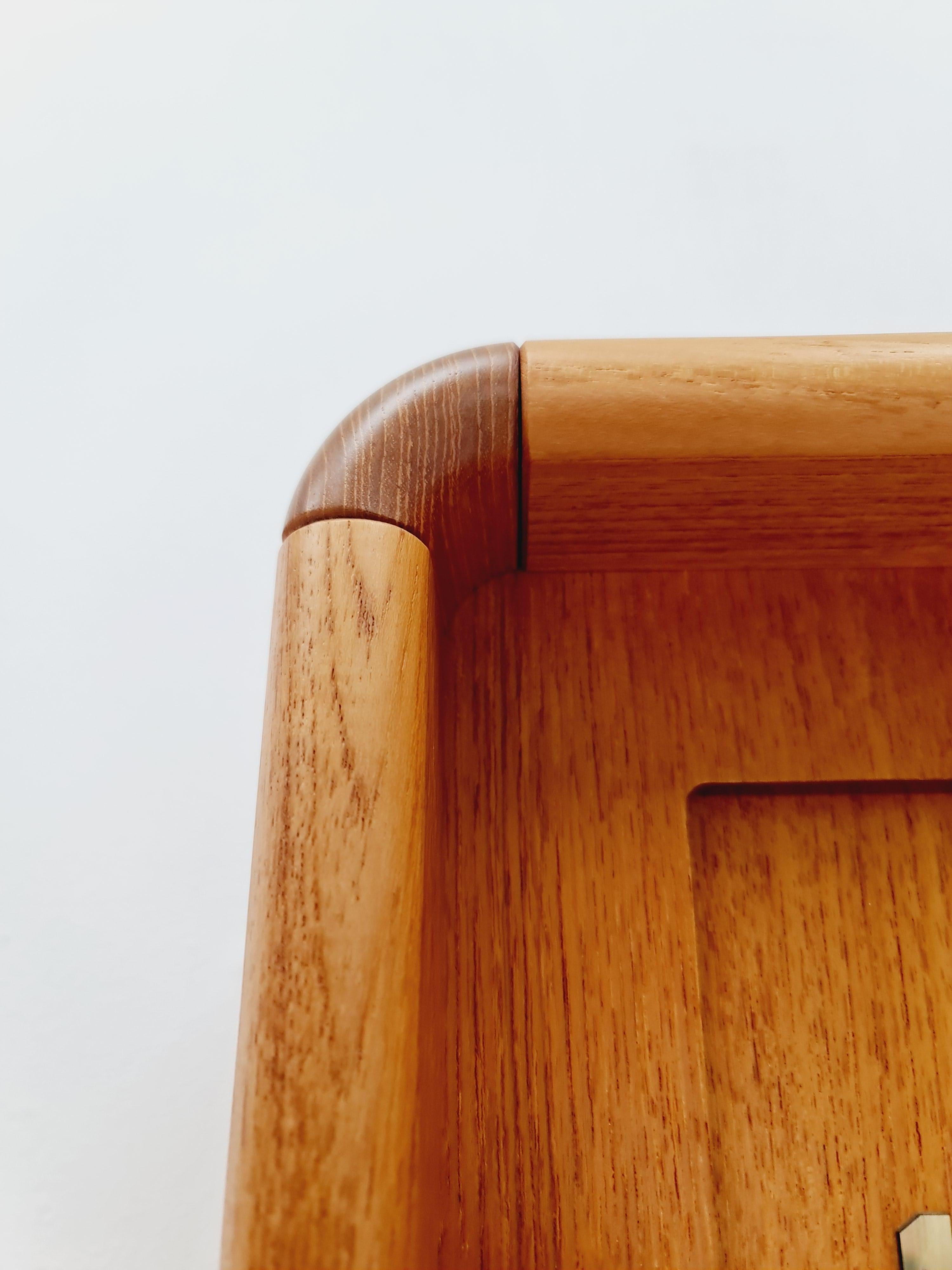 Mid century Modern Danish stand clock teak By Westminster clocks copenhagen 1960 For Sale 6