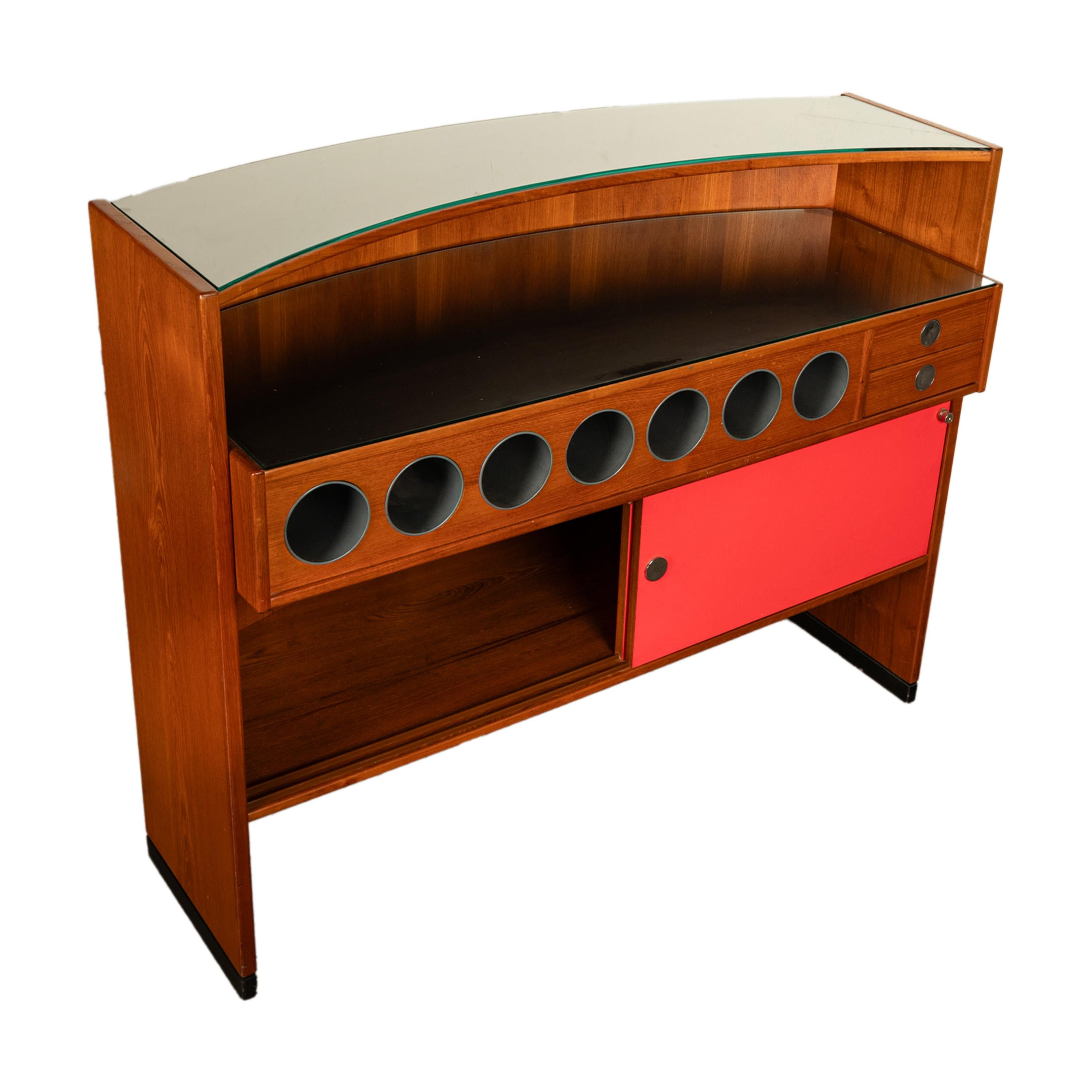 Bar Boomerang danois moderne du milieu du siècle dernier Eric Buch Drylund 1960 Bon état - En vente à Portland, OR