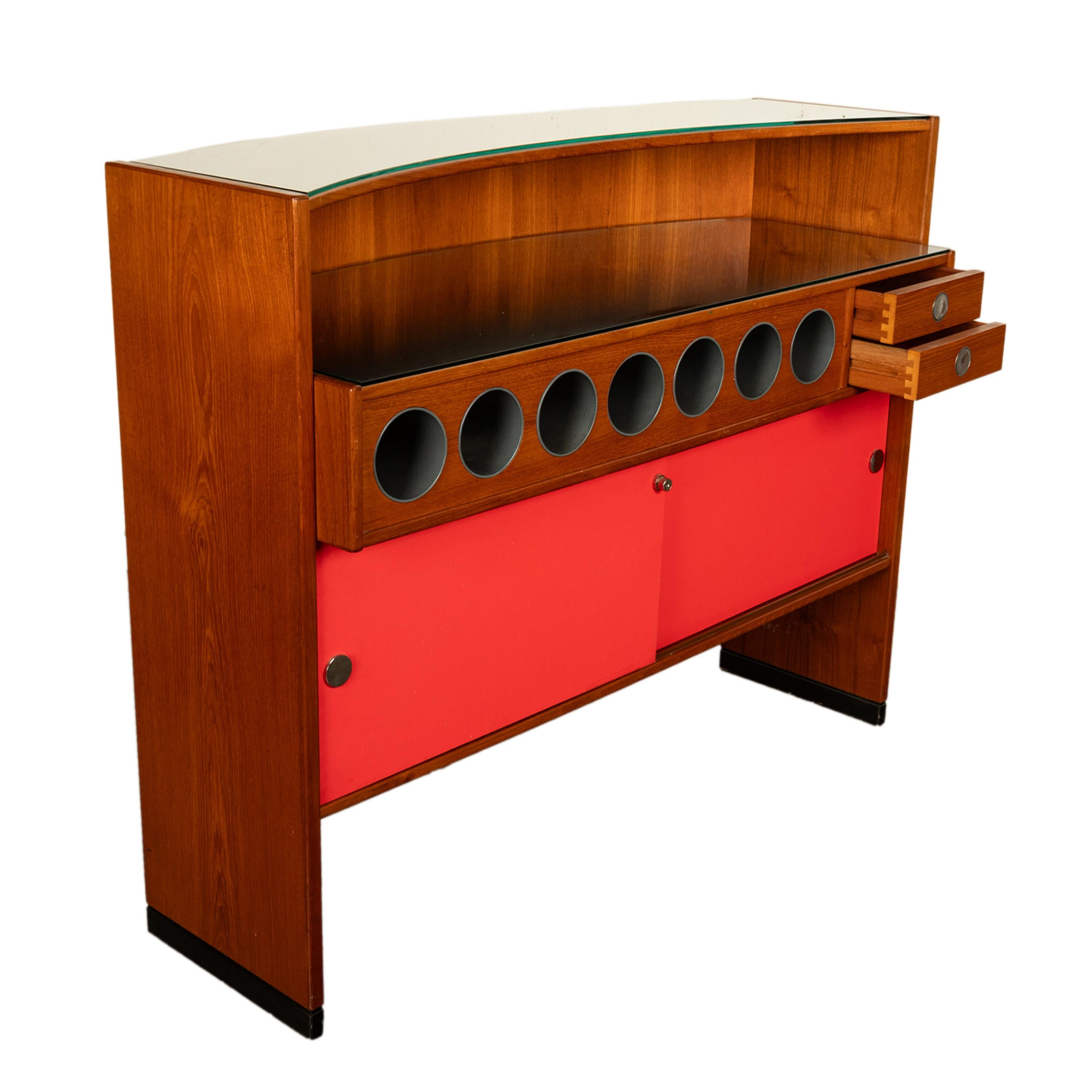 Acier inoxydable Bar Boomerang danois moderne du milieu du siècle dernier Eric Buch Drylund 1960 en vente
