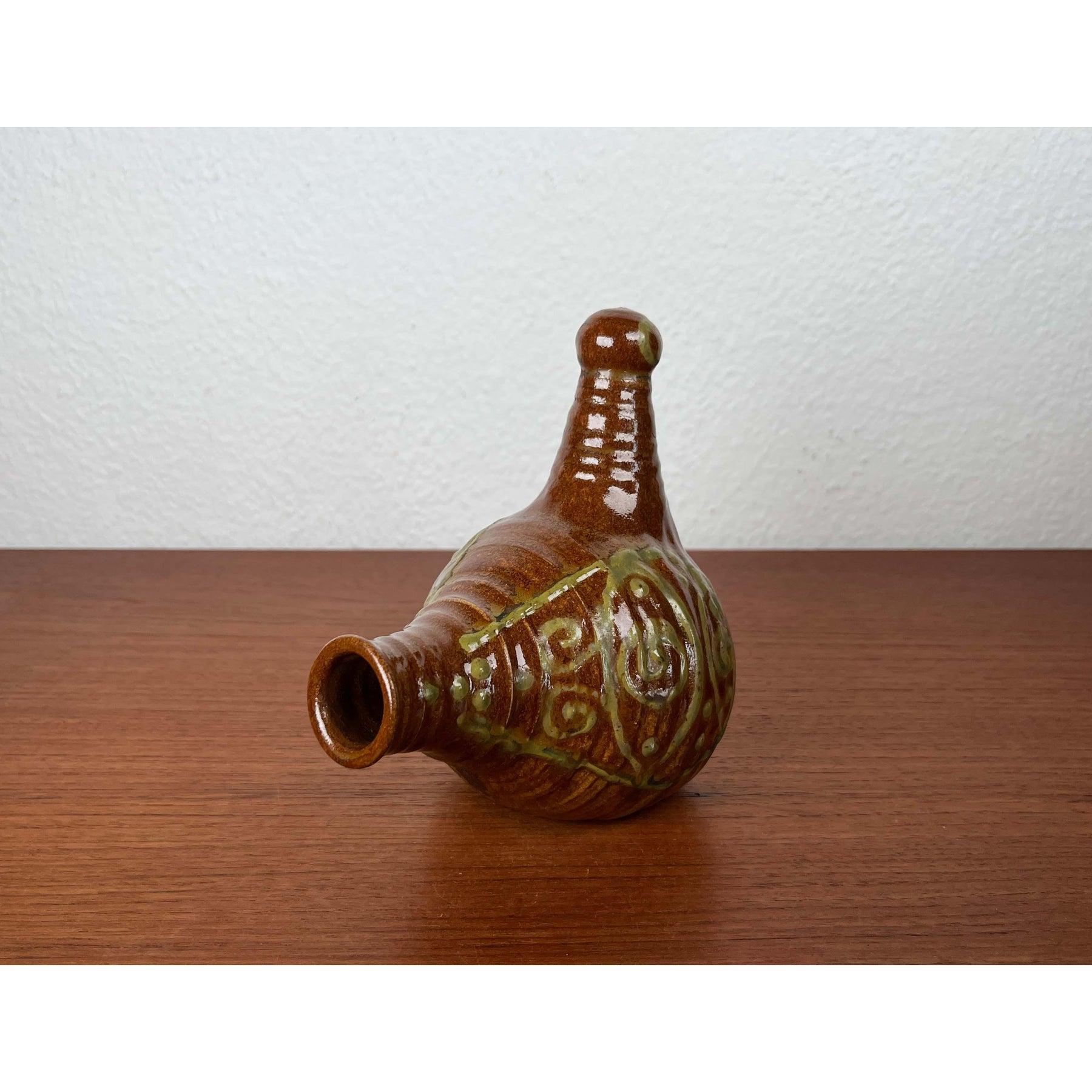 Moderne dänische Studio Pottery-Flasche in Vogelform, 1960er Jahre im Angebot 6