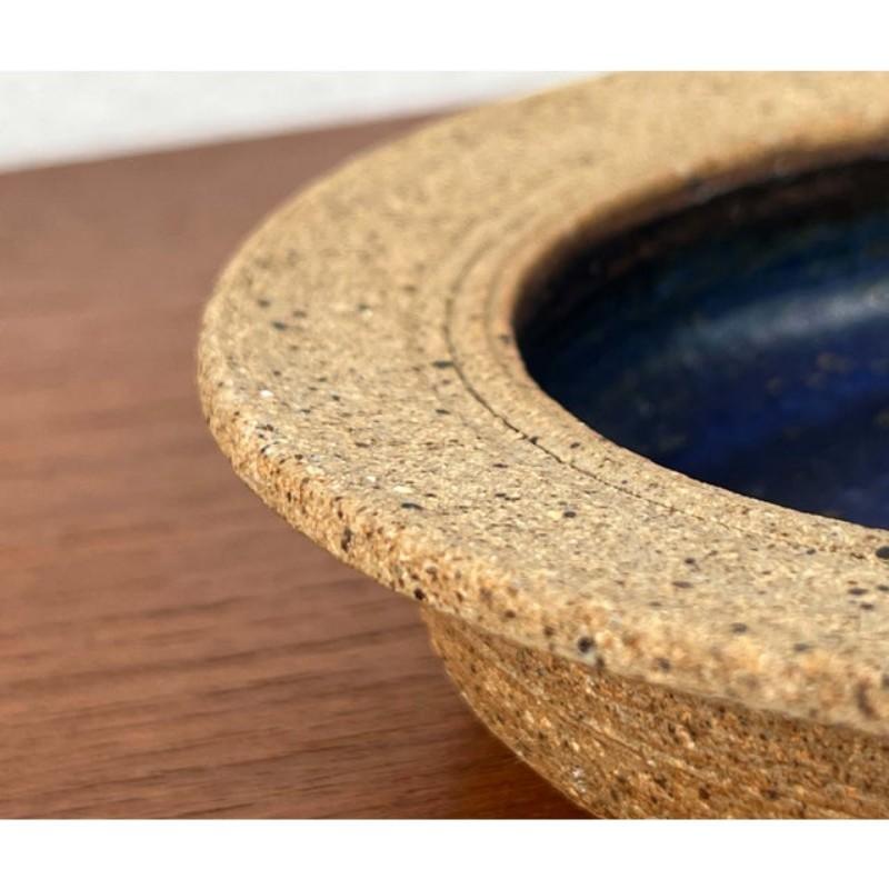 Earthenware Mid-Century Modern Danish Studio Pottery Bowl, 1960s For Sale
