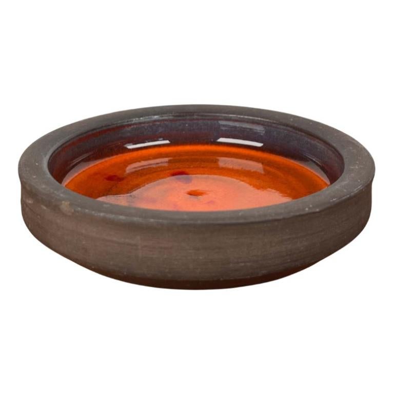 Cuenco danés moderno de mediados de siglo de Studio Pottery, años 60