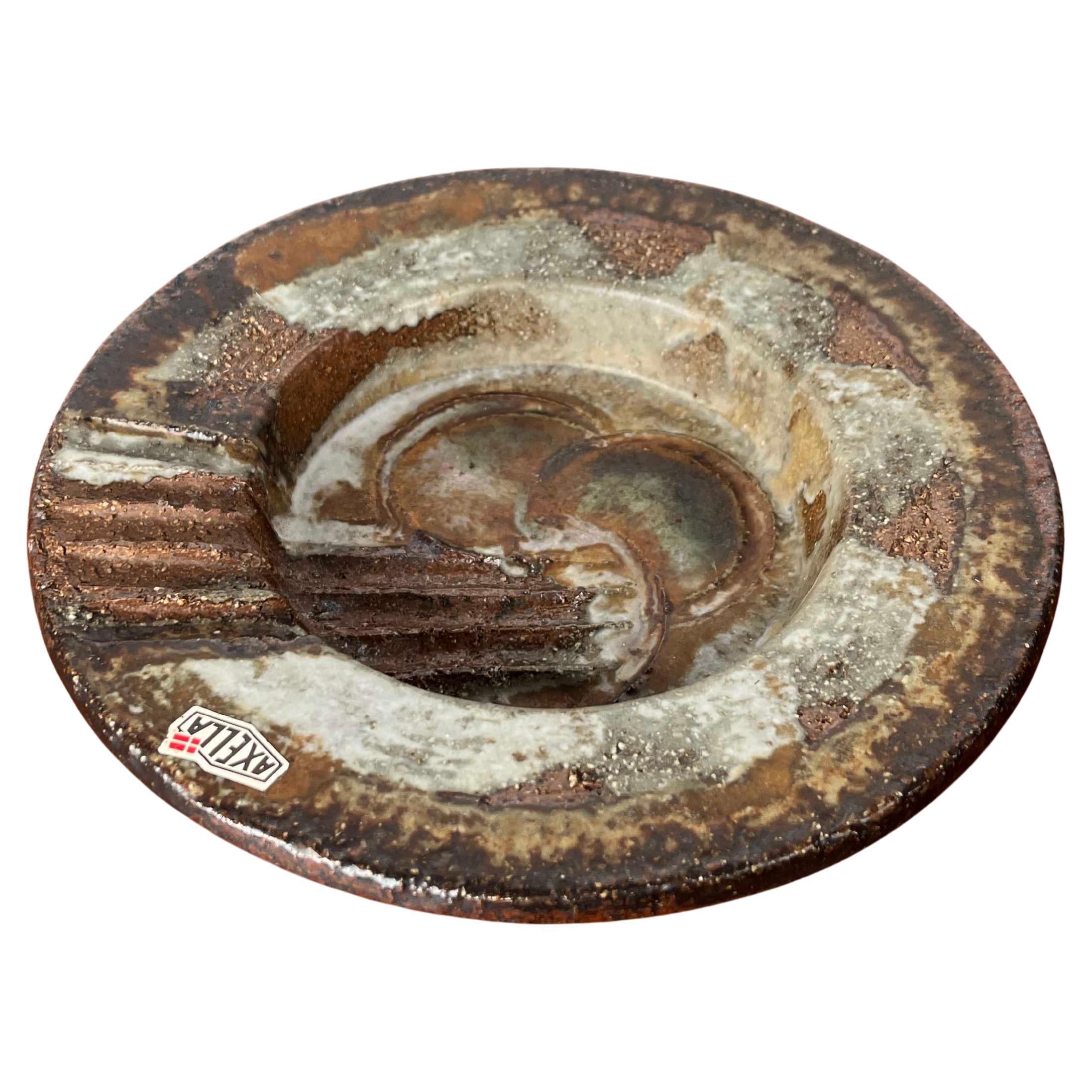 Mid-Century Modern Danish Studio Pottery Bowl by Aksel Larsen for Axella, 1960s For Sale