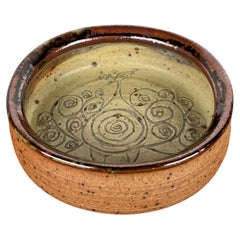 Mid-Century Modern Danish Studio Pottery Bowl by Bente Lemche, 1960s