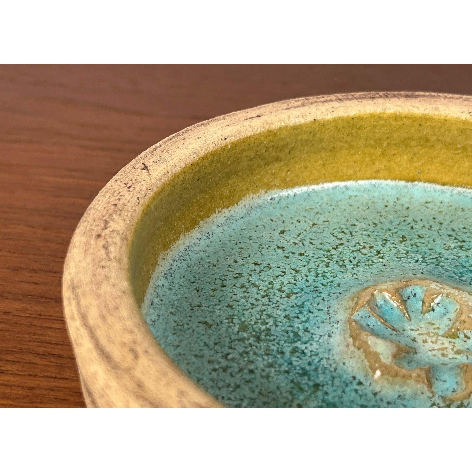 Mid-Century moderno Ciotola in Studio Pottery danese della metà del secolo scorso di Conny Walther, anni '60 in vendita