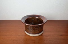 Bol en Studio Pottery danois moderne du milieu du siècle par Erik Askholm, années 1960