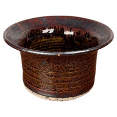 Moderne dänische Studio Pottery Schale von Erik Askholm aus der Jahrhundertmitte, 1960er