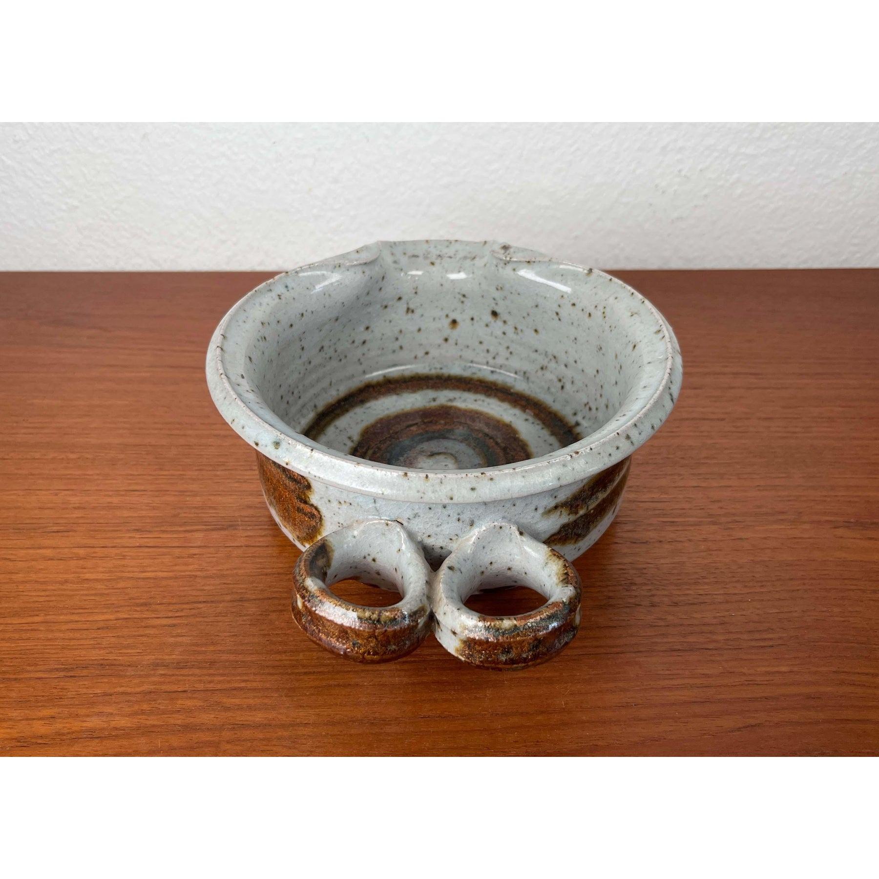 Bol en Studio Pottery danois moderne du milieu du siècle par Jette Andersen Keramik, 1960s en vente 1