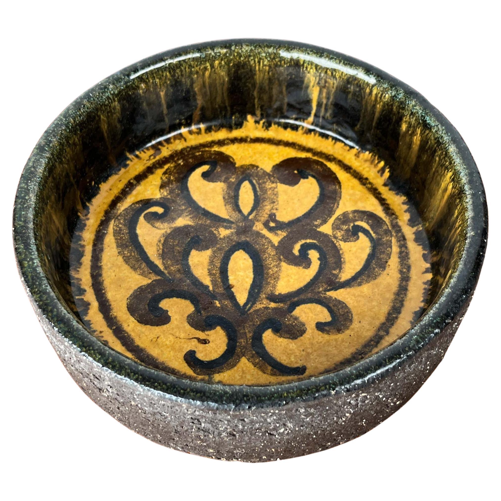 Mid-Century Modern Danish Studio Pottery Bowl from Bangholm, 1960s For Sale