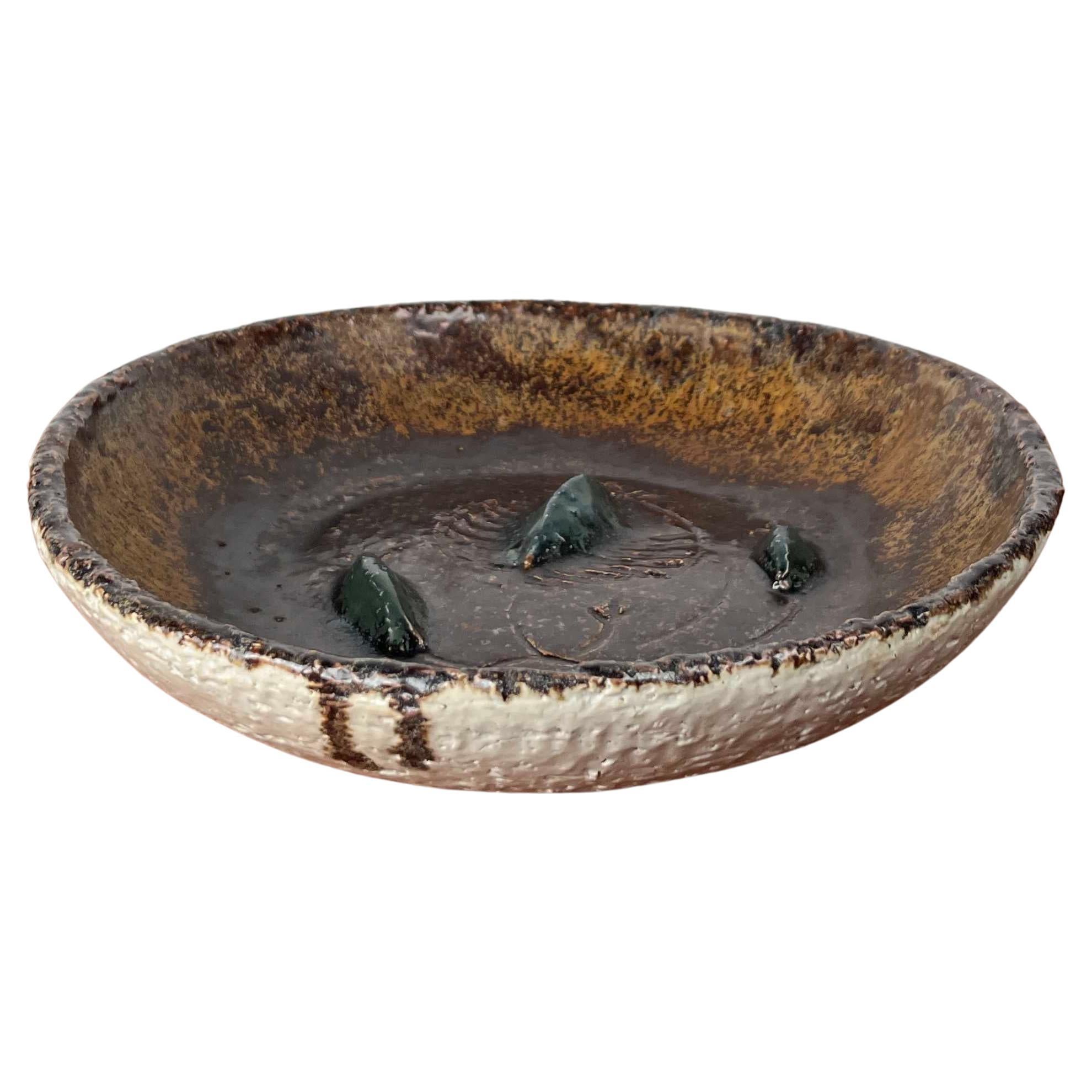 Mid-Century Modern Danish Studio Pottery Bowl from Clara Helmich, 1960s