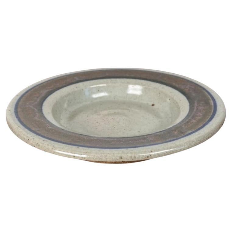 Bol en poterie danoise Studio A du milieu du siècle dernier de Ejnar Keramik Bornholm, années 1960