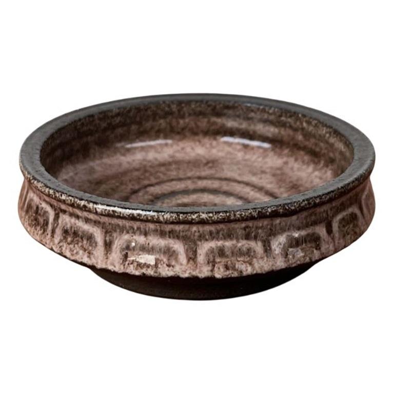 Bol en Studio Pottery danois moderne du milieu du siècle de Hyllested Keramik, années 1960