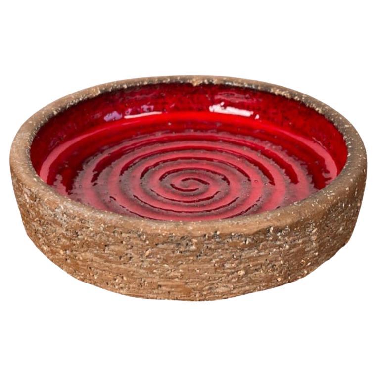 Bol en Studio Pottery danois moderne du milieu du siècle de Liselotte Keramik, années 1960