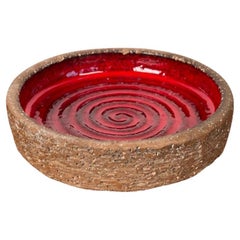 Bol en Studio Pottery danois moderne du milieu du siècle de Liselotte Keramik, années 1960