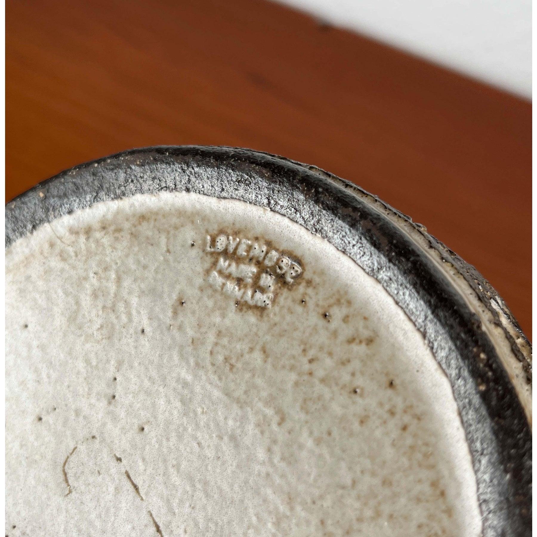 Mid-Century Modern Danish Studio Pottery Bowl from Lovemose, 1960s For Sale 4