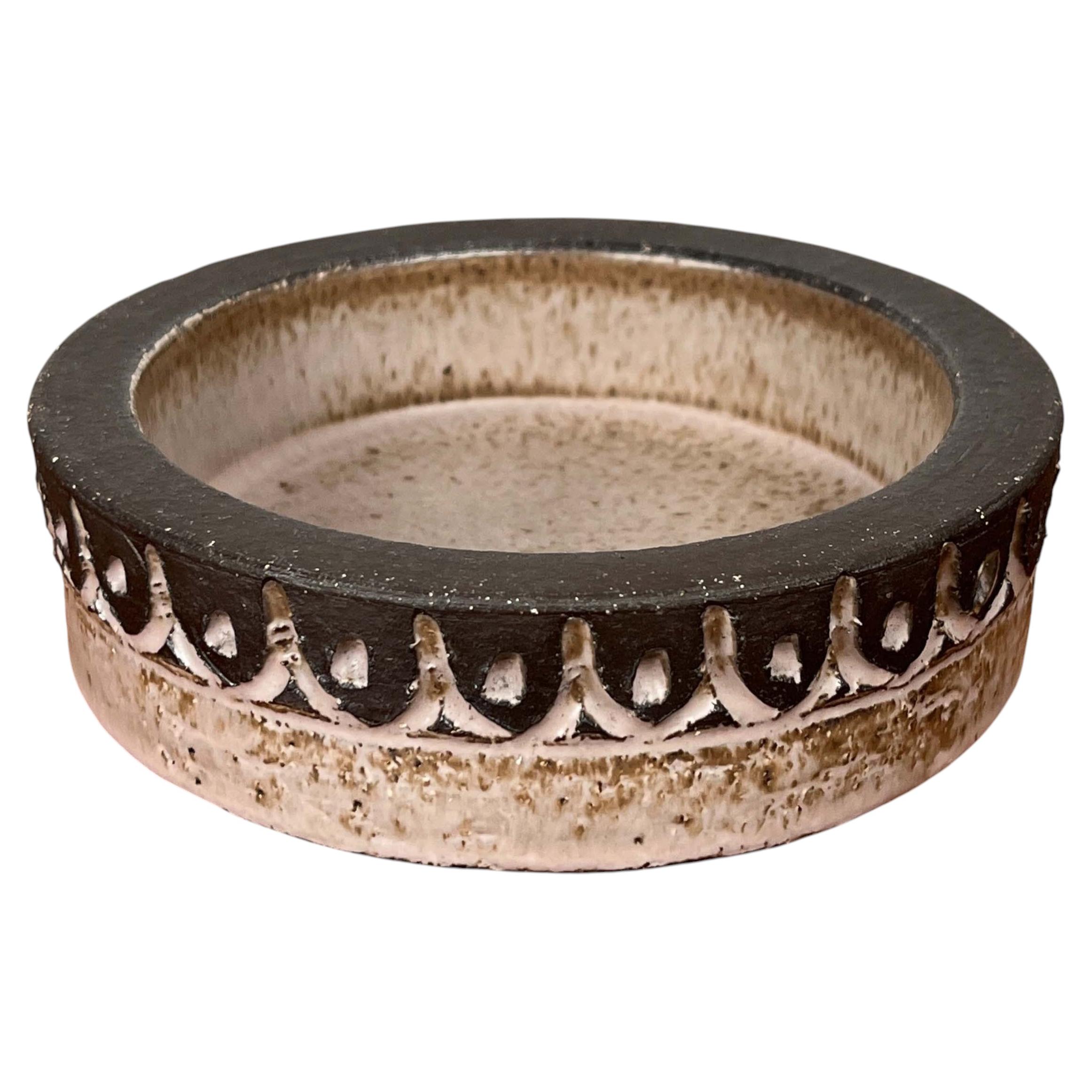 Bol en poterie Studio Pottery danoise moderne du milieu du siècle de Lovemose, années 1960