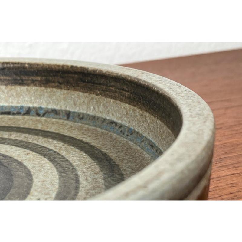 Bol en poterie danoise de Studio Pottery de Mit Stoneware, Danemark, années 1960, moderne du milieu du siècle dernier Bon état - En vente à Hamburg, DE