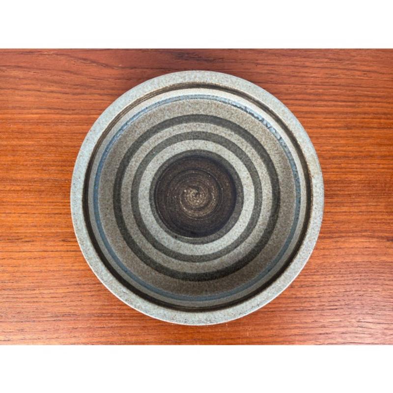 20ième siècle Bol en poterie danoise de Studio Pottery de Mit Stoneware, Danemark, années 1960, moderne du milieu du siècle dernier en vente
