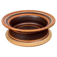 Mid-Century Modern Danish Studio Pottery Bowl Tue Poulsen Tue Keramik, 1960s